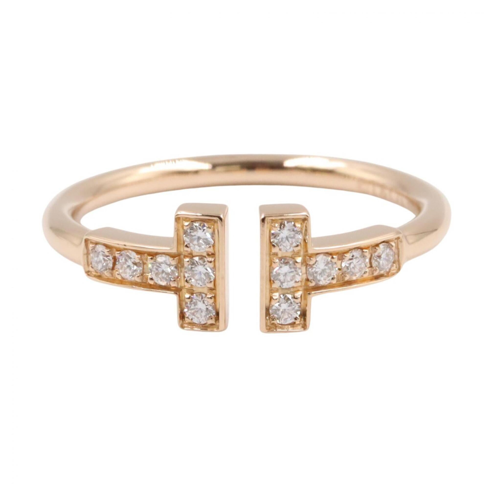 Tiffany Gold Clear Pink Gold (18K) Band Ring (Pre-Owned)