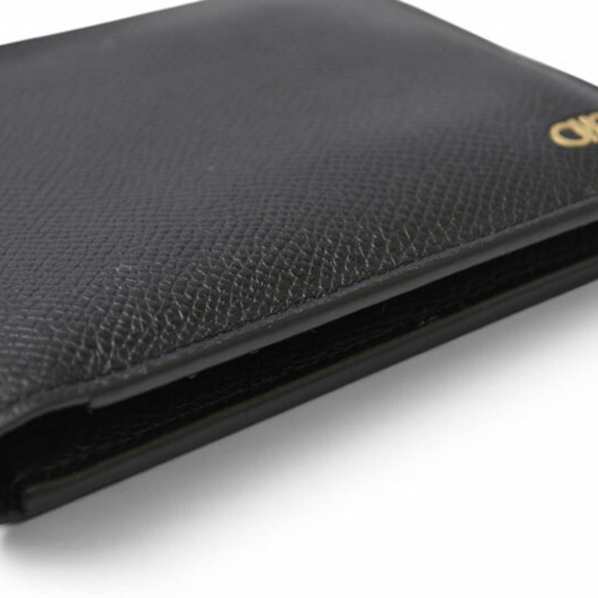 Salvatore Ferragamo Black Leather Wallet (Bi-Fold) (Pre-Owned)