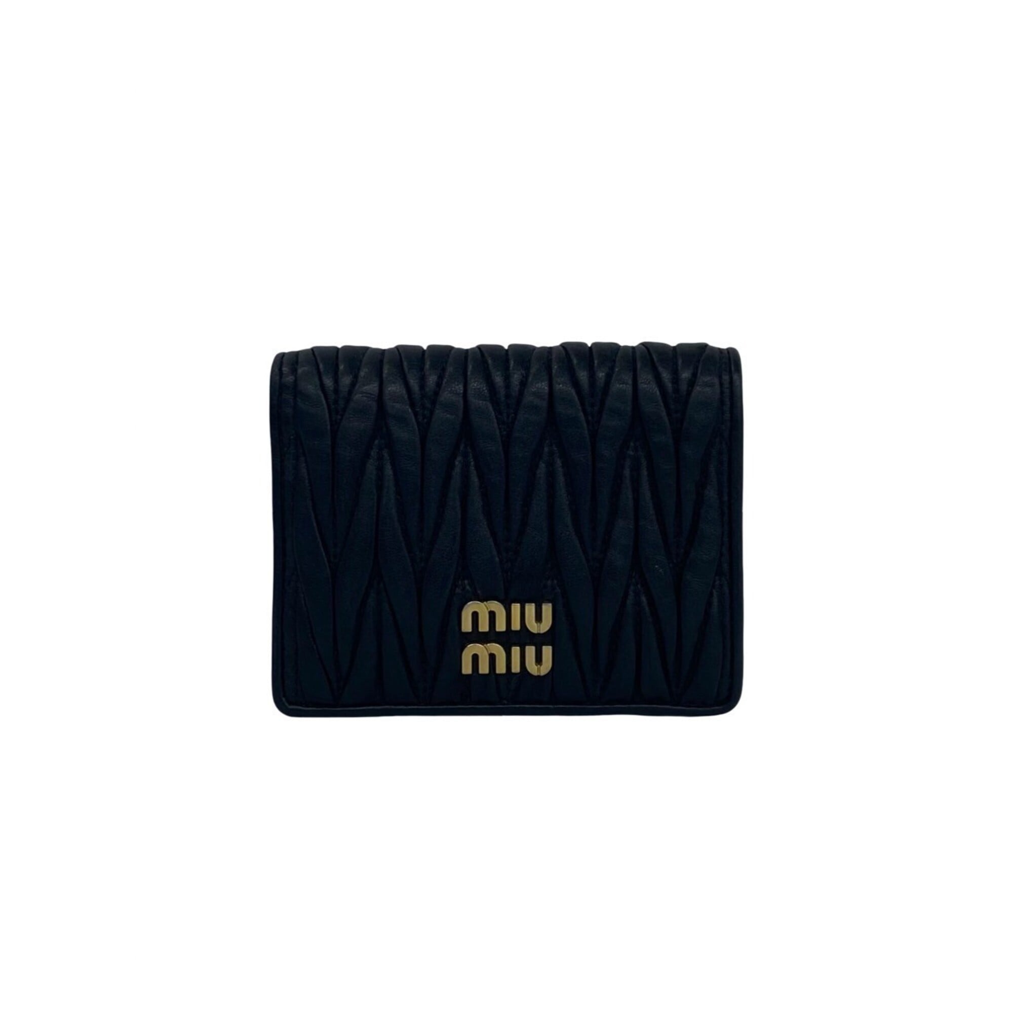 Miu Miu Black Leather Wallet (Bi-Fold) (Pre-Owned)