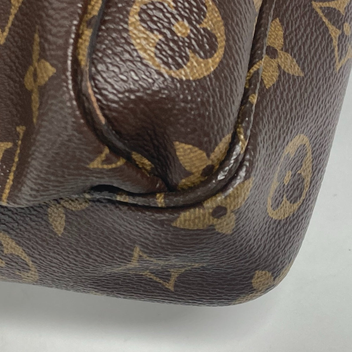 Louis Vuitton Blue Brown Monogram Shoulder Bag (Pre-Owned)