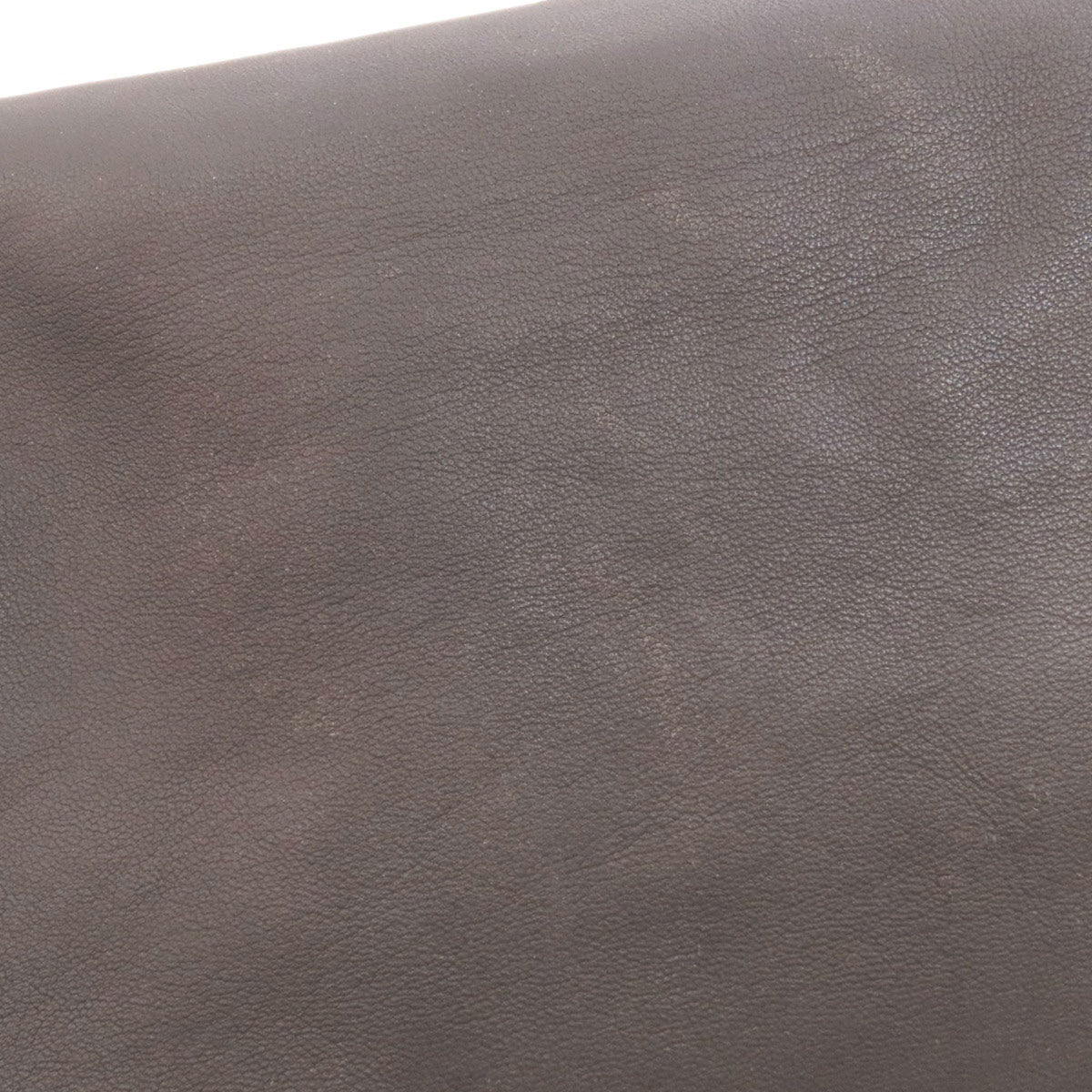 Chanel Dark Gray Leather Shoulder Bag (Pre-Owned)