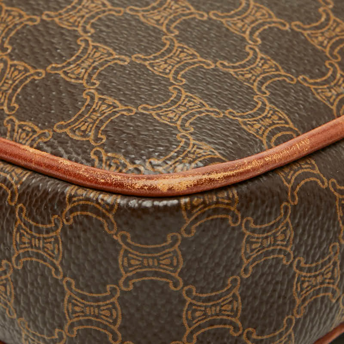 Celine Brown Pvc Clutch Bag (Pre-Owned)