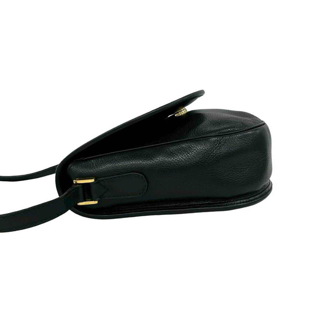 Gucci Black Green Red Color Leather Pochette Shoulder Bag (Pre-Owned)
