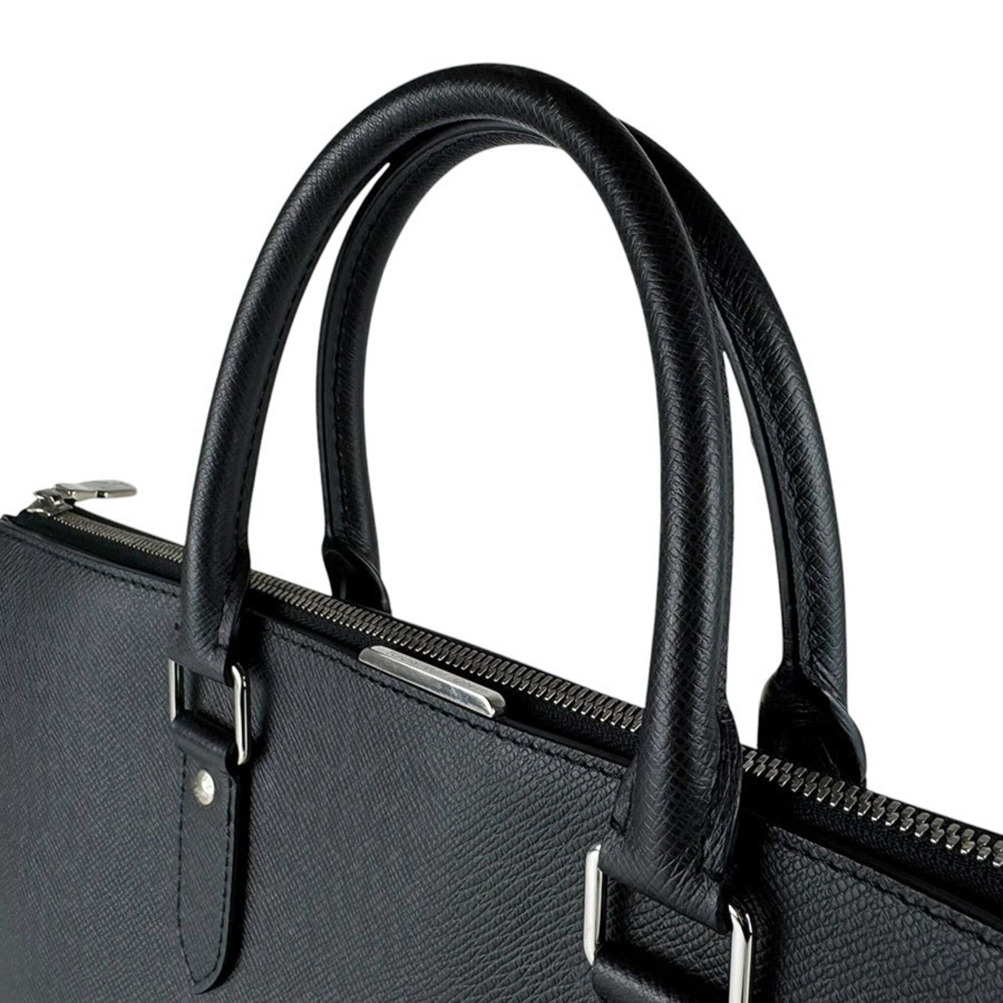 Louis Vuitton Black Taiga Leather Briefcase Handbag Shoulder Bag (Pre-Owned)