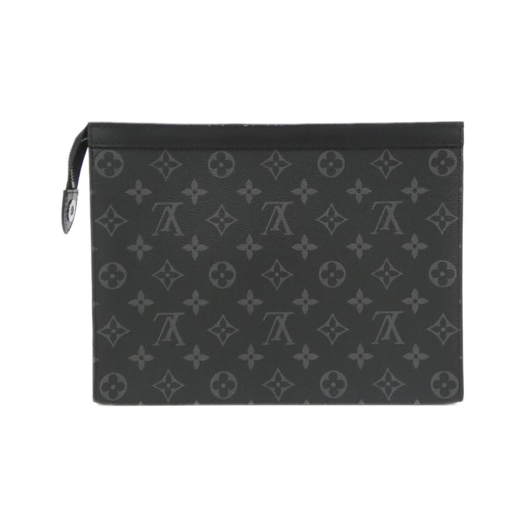 Louis Vuitton Black Coated Canvas Handbag Pochette (Pre-Owned)