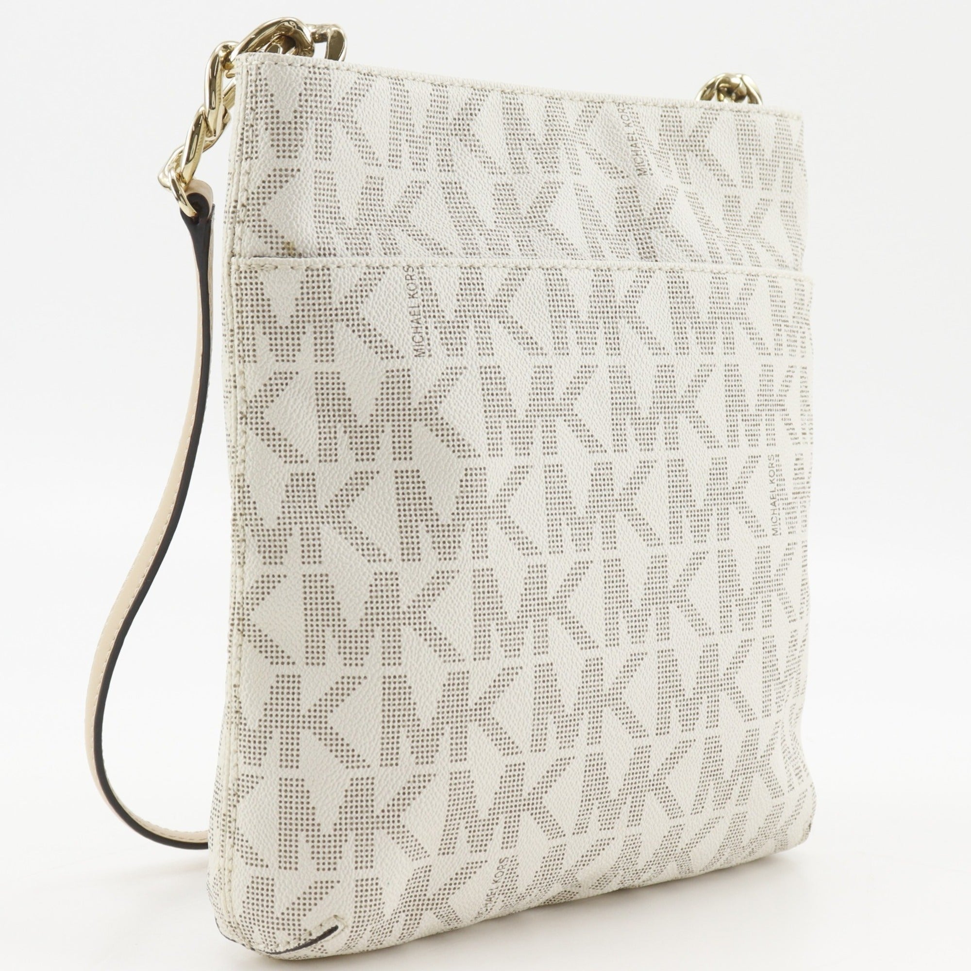 Michael Kors Off-White White Pvc Shoulder Bag (Pre-Owned)