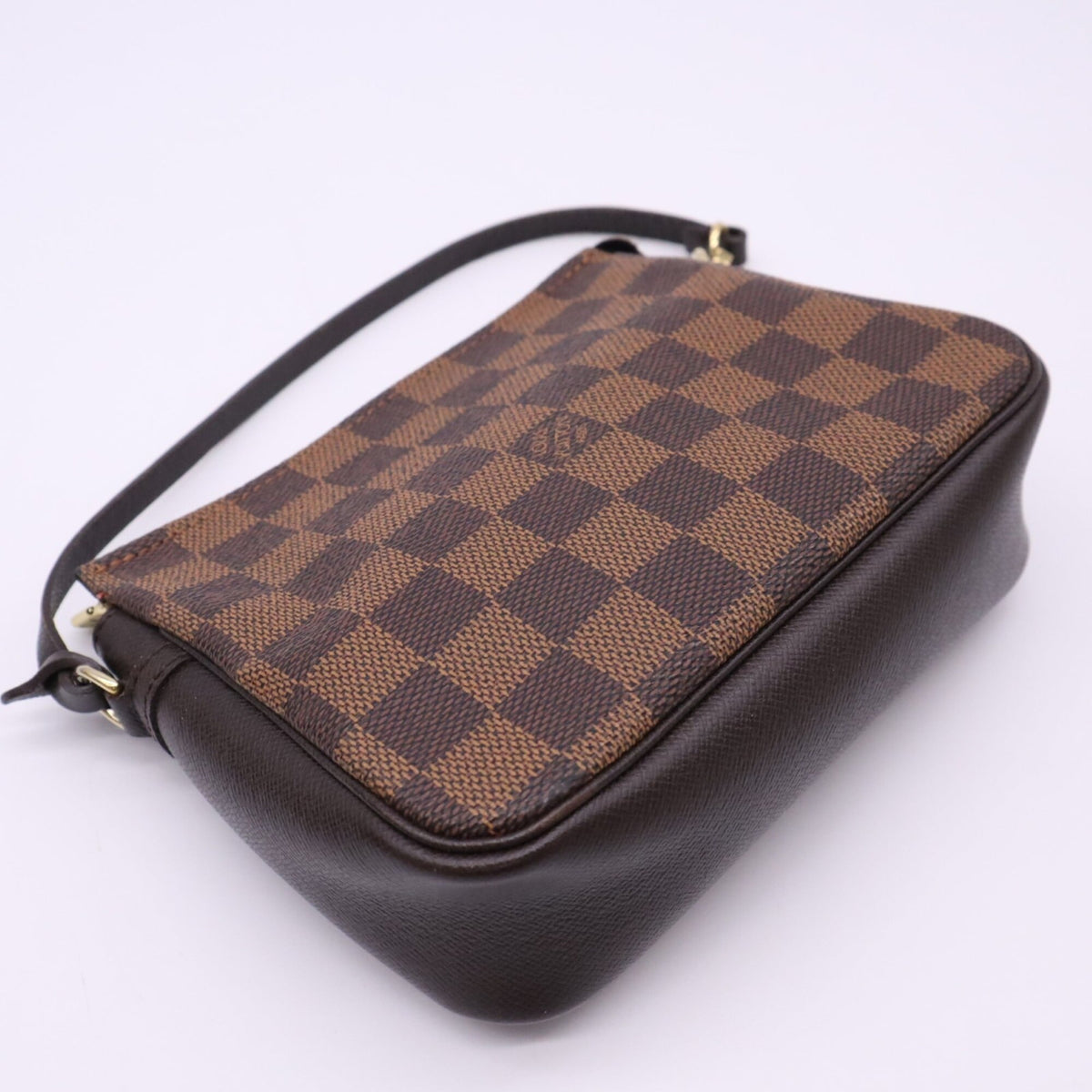 Louis Vuitton Damier Beige Brown Coated Canvas Leather Handbag (Pre-Owned)