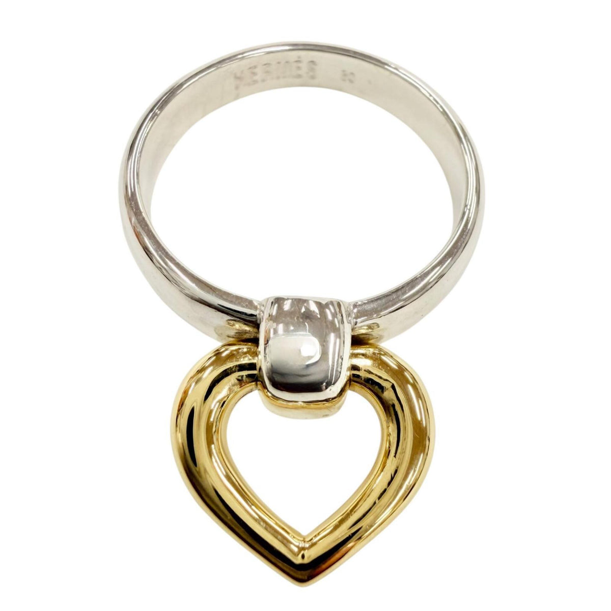 Hermes Gold Silver Gold (18K) Silver 925 Band Ring (Pre-Owned)