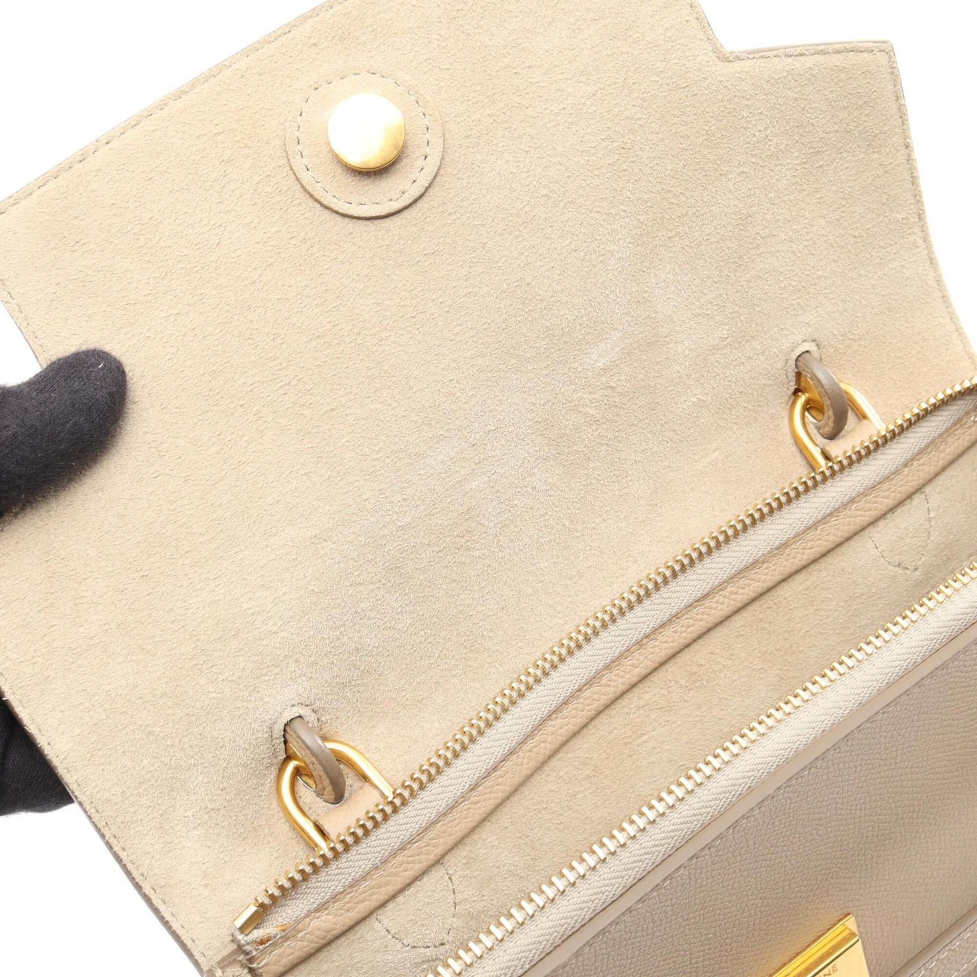 Celine Beige Leather Handbag (Pre-Owned)