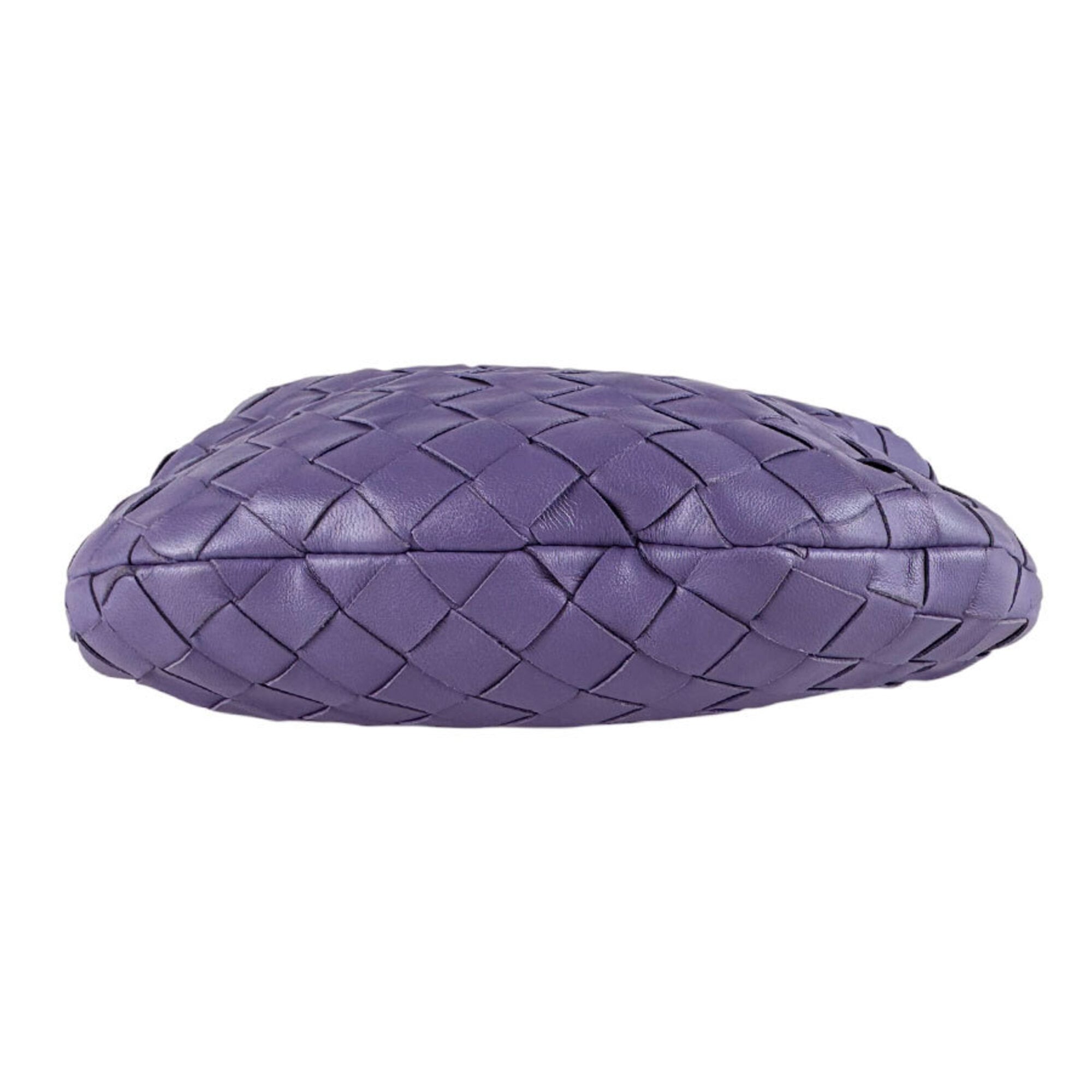 Bottega Veneta Purple Leather Handbag (Pre-Owned)