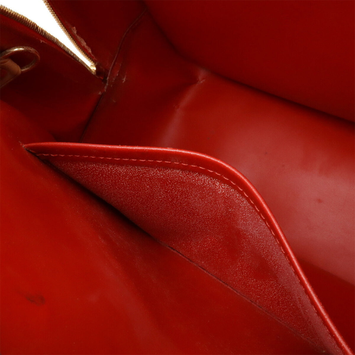 Louis Vuitton Galle Red Color Rouge Monogram Vernis Boston Bag Shoulder Bag Tote Bag (Pre-Owned)