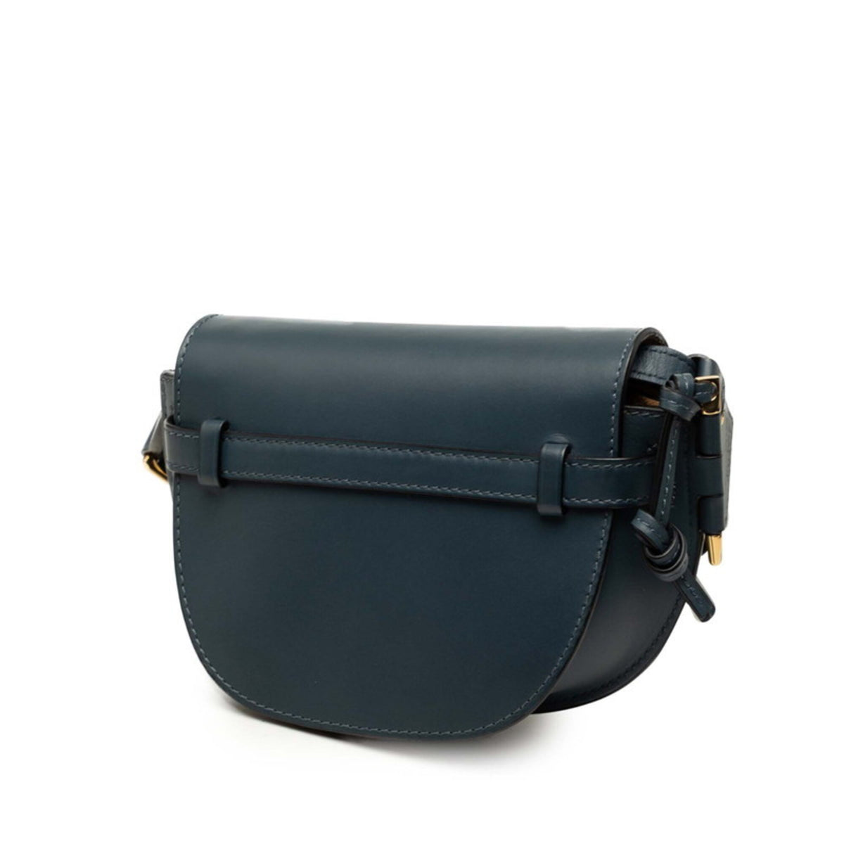Loewe Navy Leather Shoulder Bag (Pre-Owned)