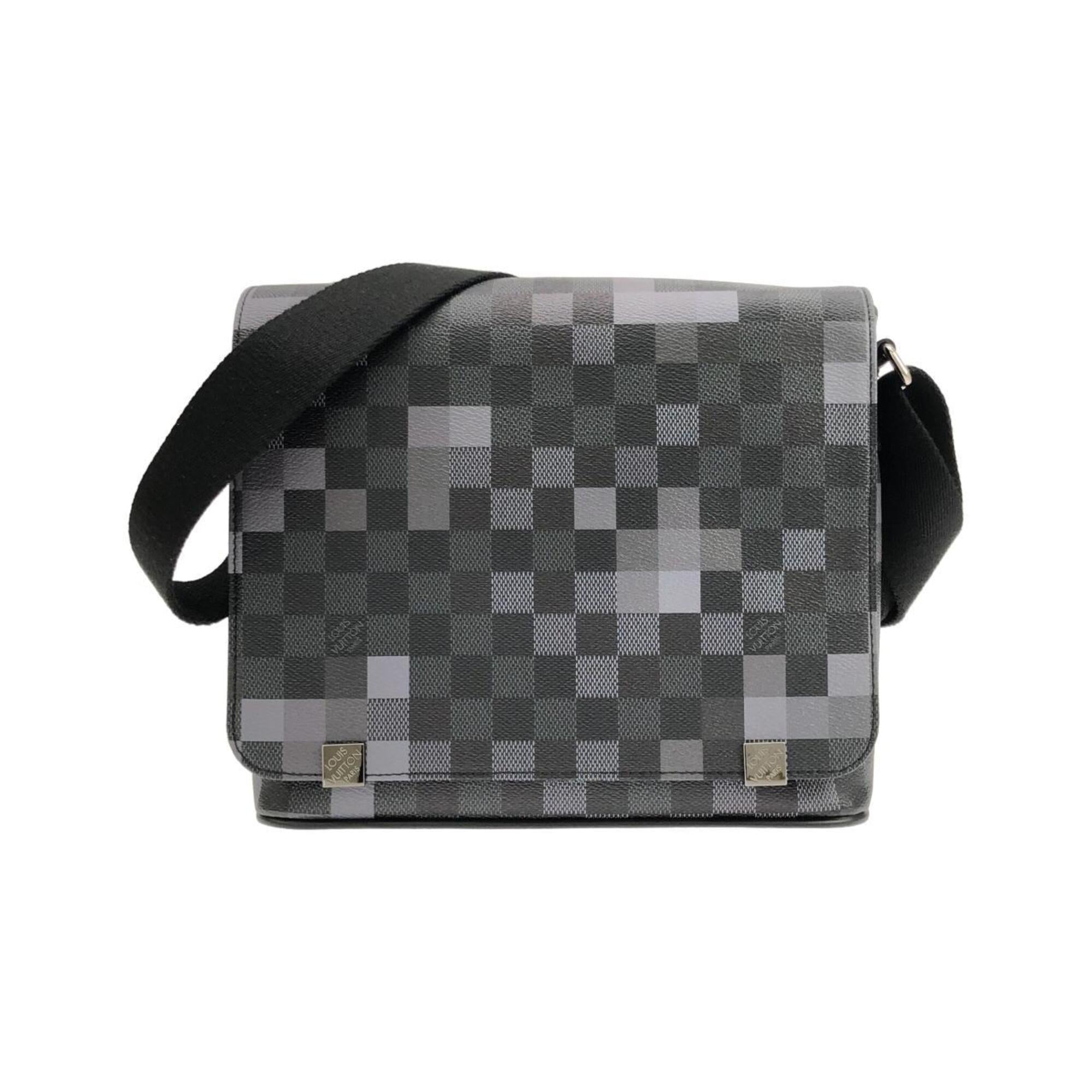 Louis Vuitton Graphite Coated Canvas Shoulder Bag (Pre-Owned)
