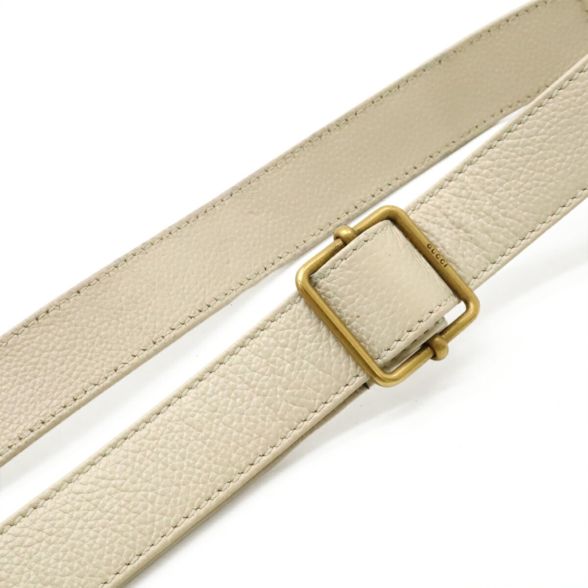 Gucci Ivory Leather Pochette Shoulder Bag (Pre-Owned)