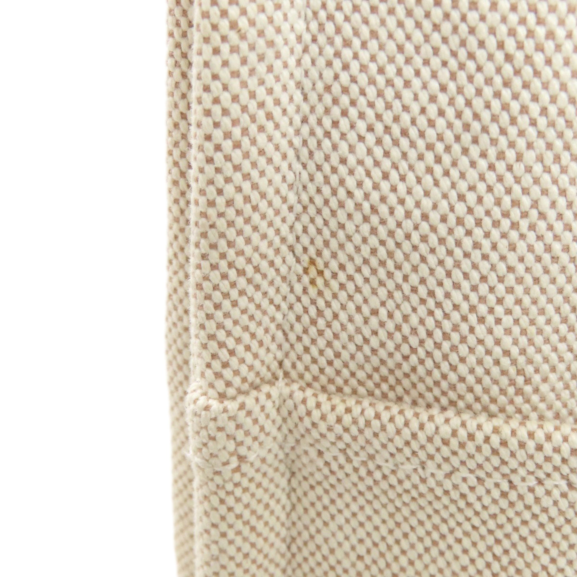 Hermes Beige Canvas Handbag (Pre-Owned)