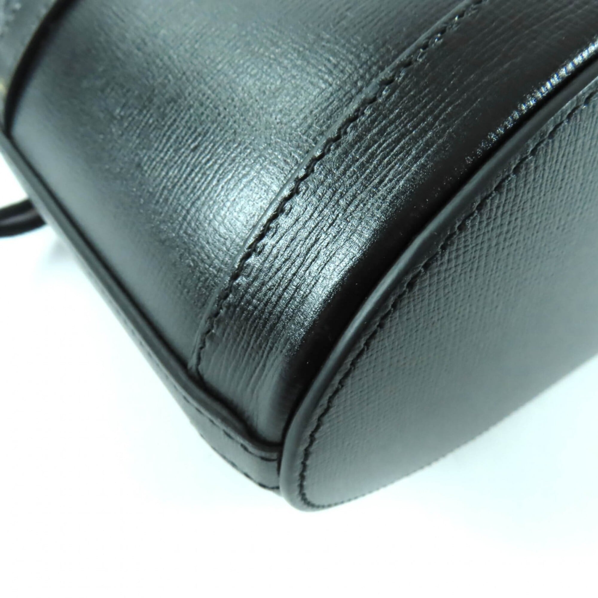 Gucci Horsebit Black Leather Shoulder Bag (Pre-Owned)