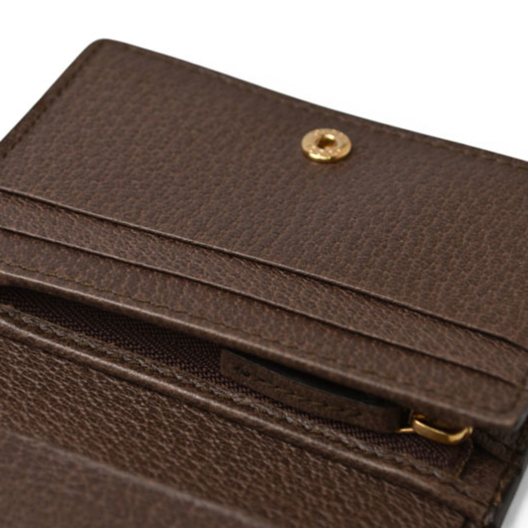 Gucci Ophidia Beige Brown Gg Supreme Wallet (Bi-Fold) (Pre-Owned)