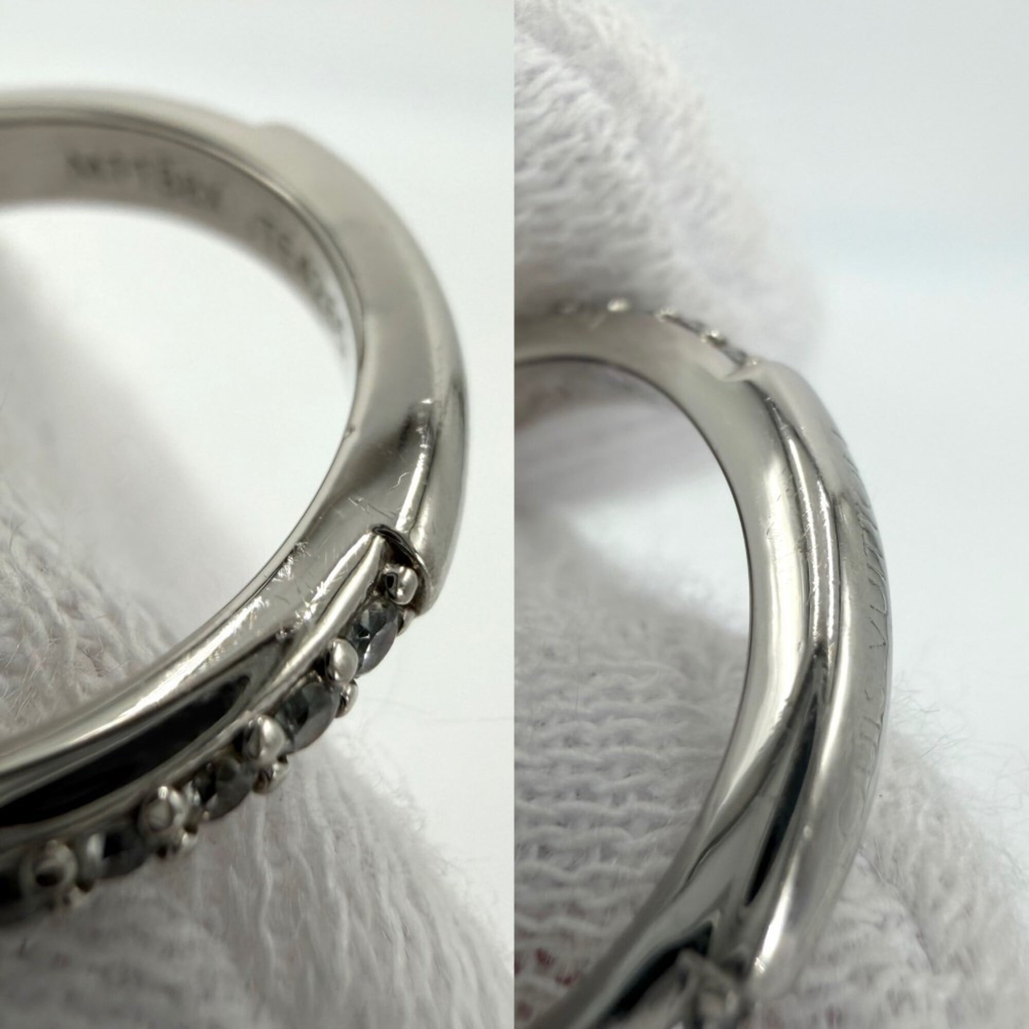 Louis Vuitton Silver Band Ring (Pre-Owned)
