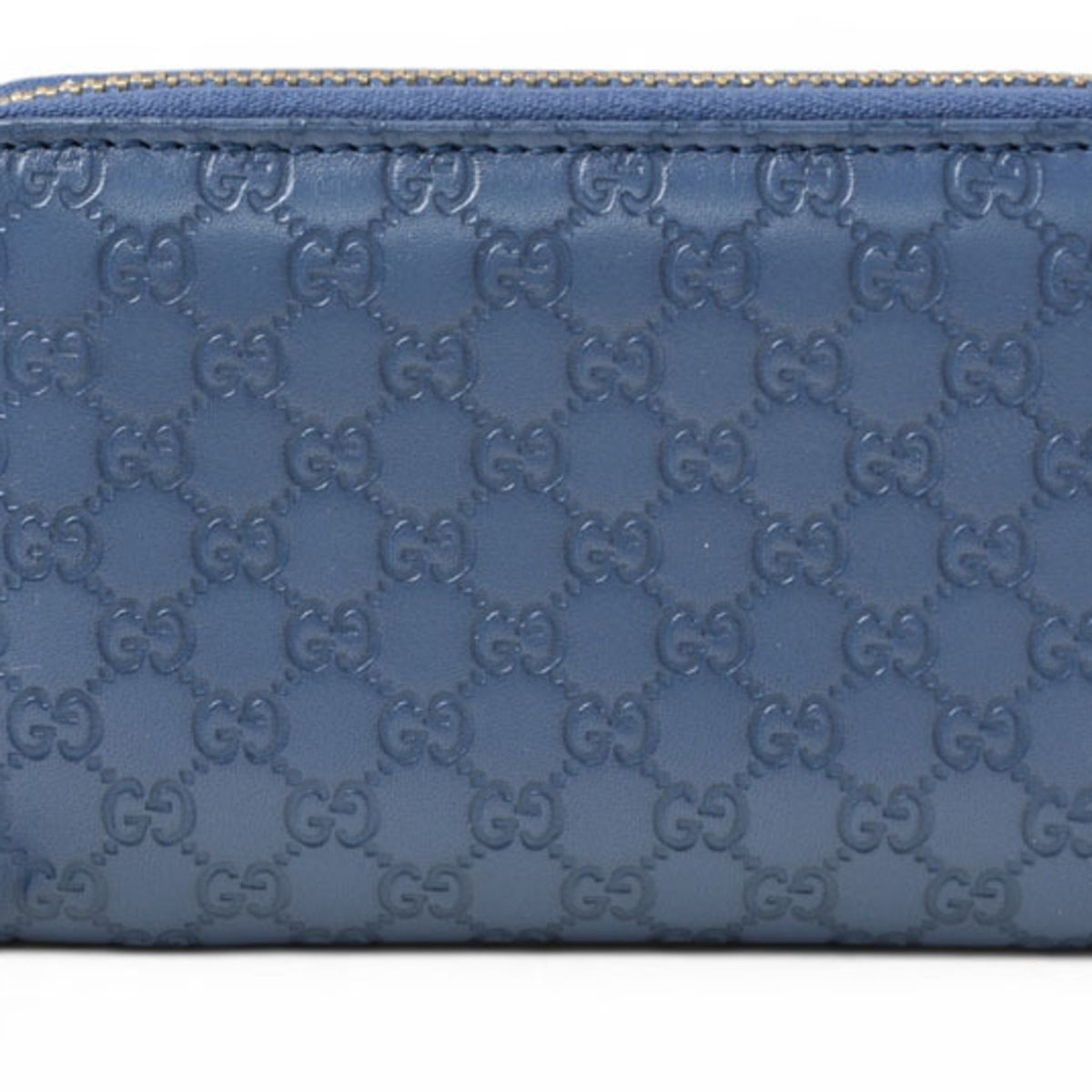 Gucci Blue Leather Coin Purse/Coin Case (Pre-Owned)