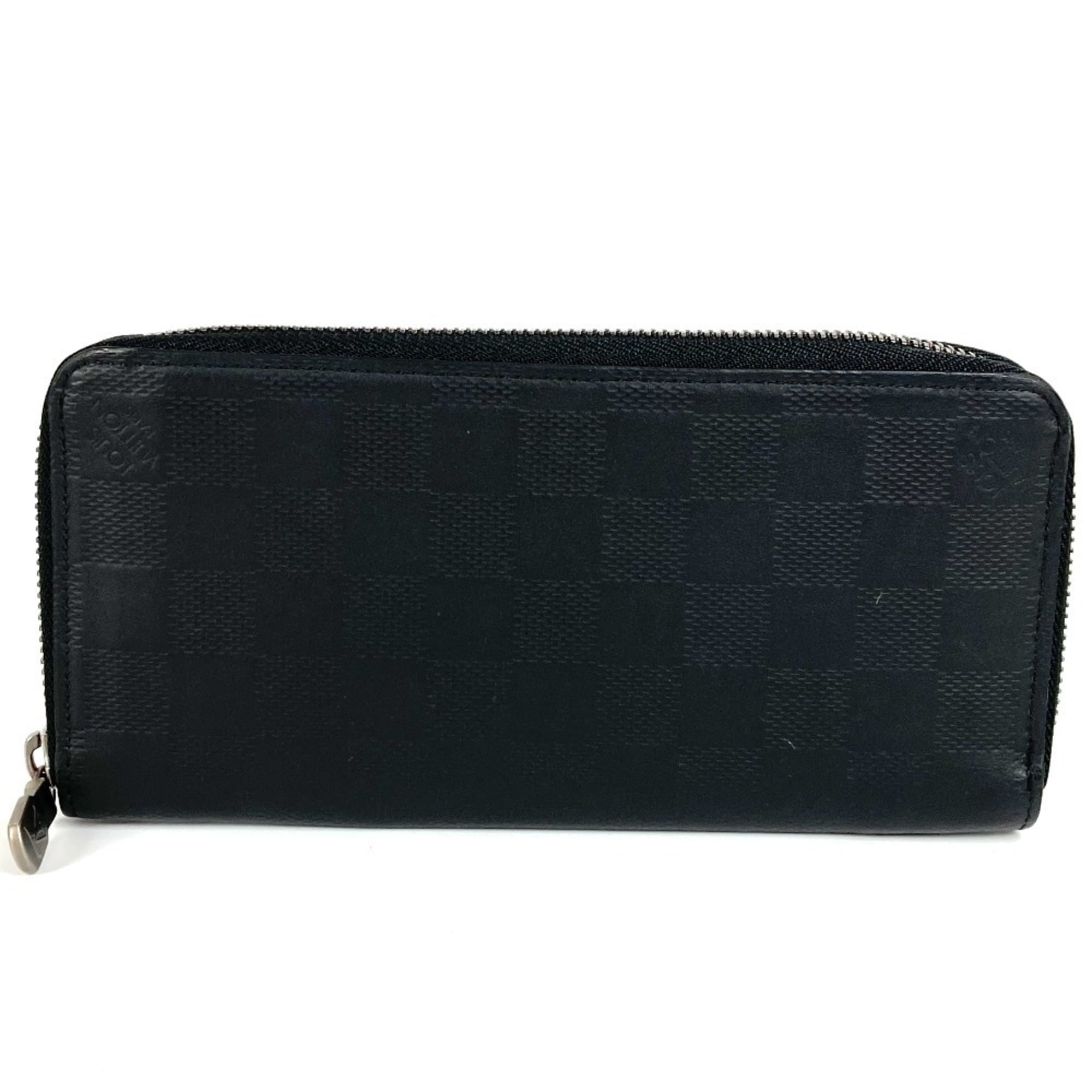Louis Vuitton Black Infini Onyx Damier Infini Long Wallet (Bi-Fold) (Pre-Owned)
