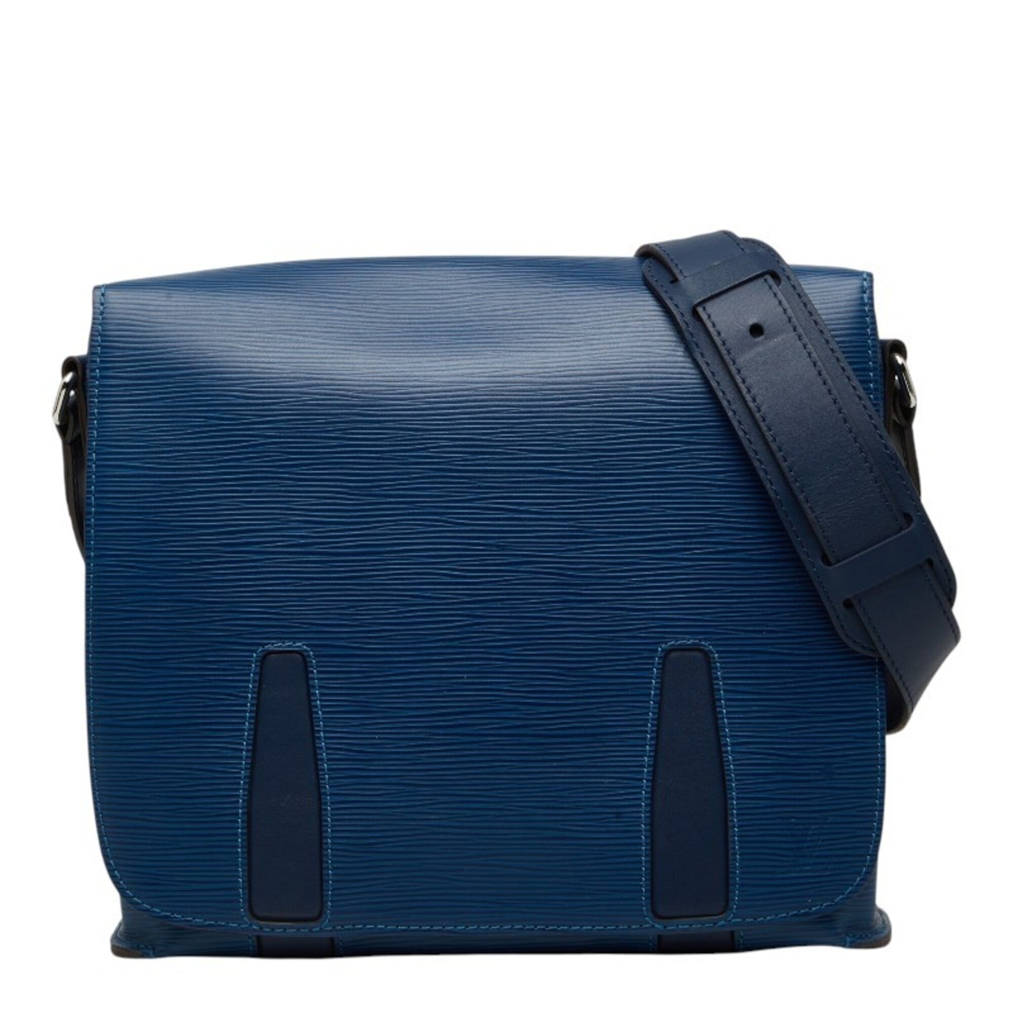 Louis Vuitton Blue Leather Shoulder Bag (Pre-Owned)
