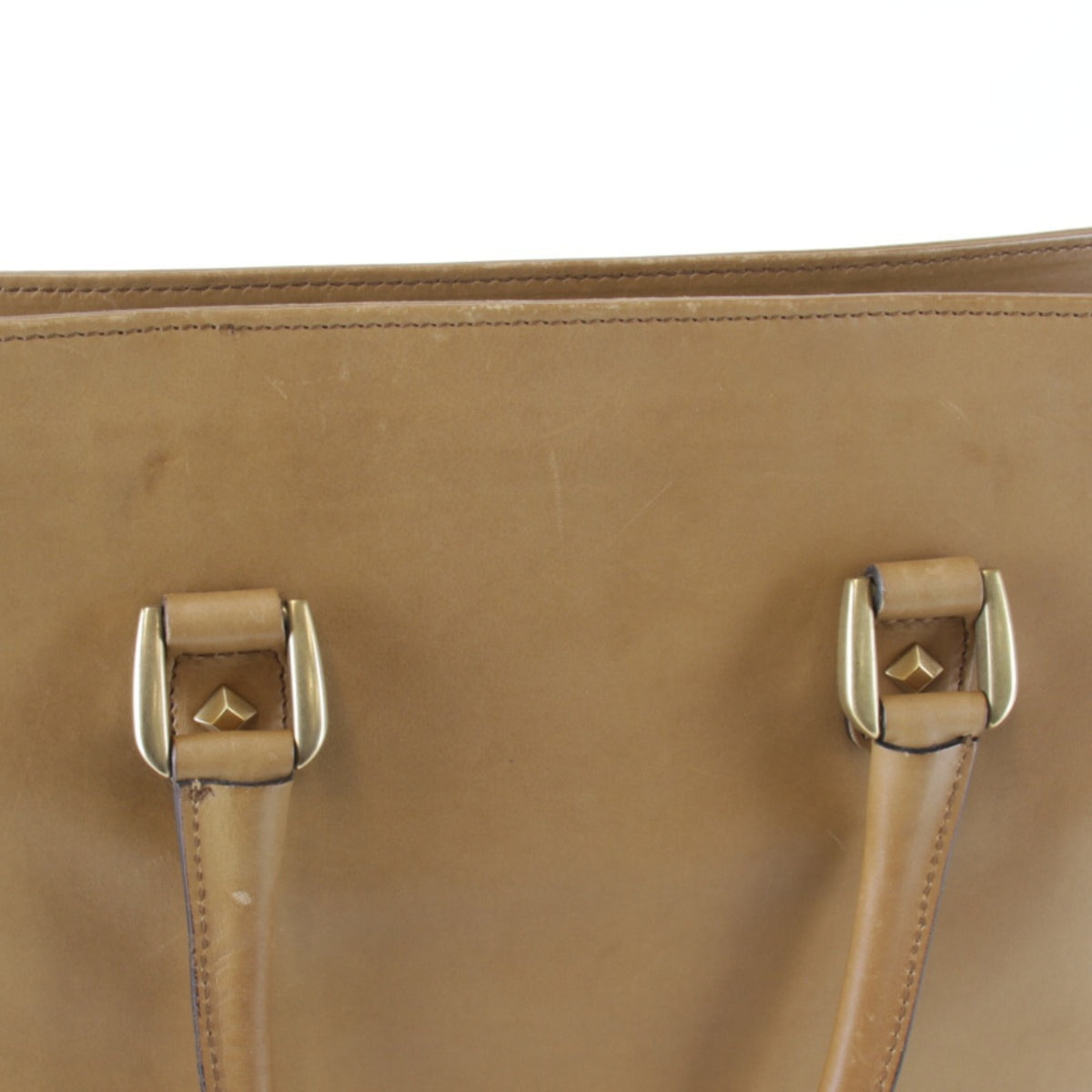 Gucci Camel Leather Tote Bag (Pre-Owned)