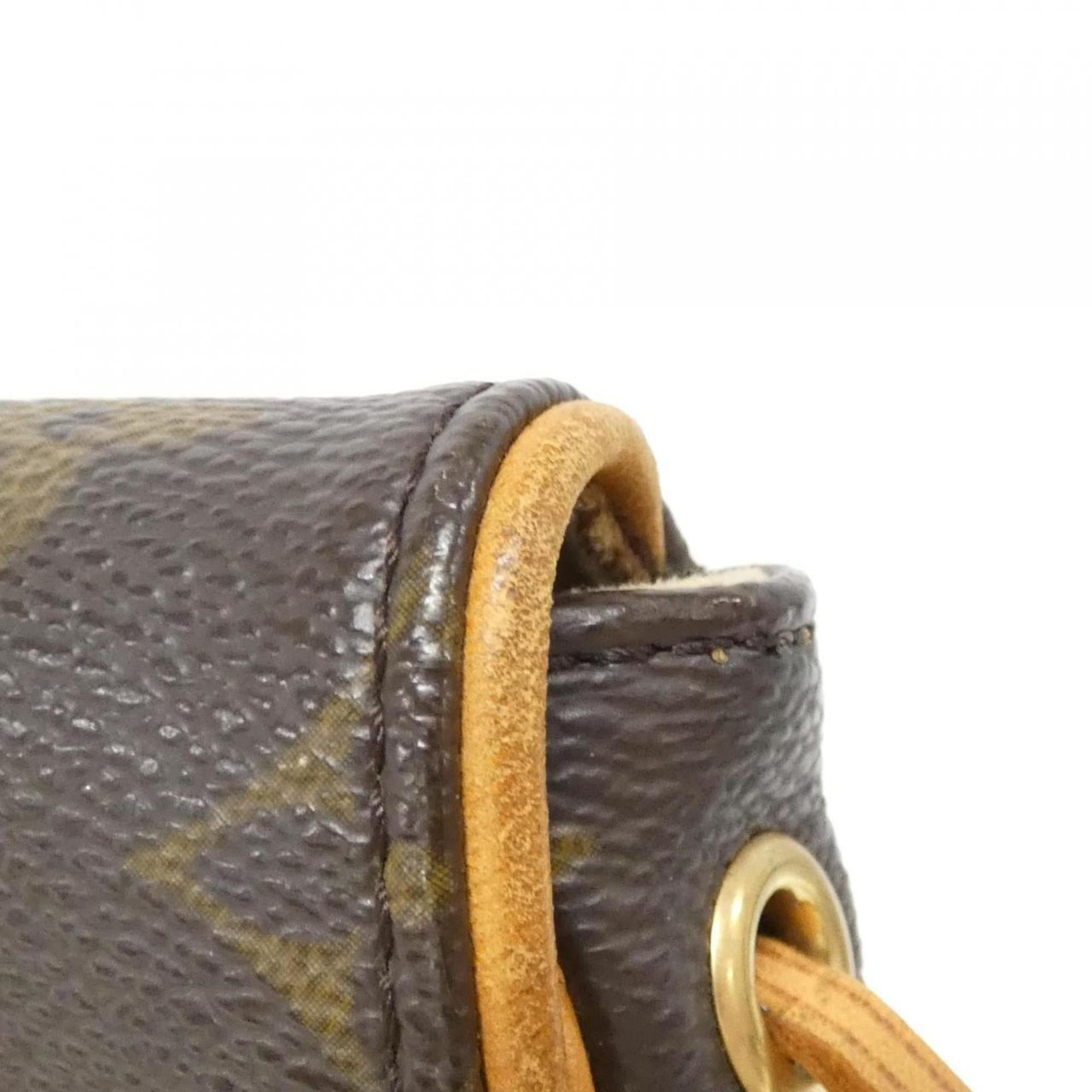 Louis Vuitton Marron Coated Canvas Pochette Shoulder Bag (Pre-Owned)