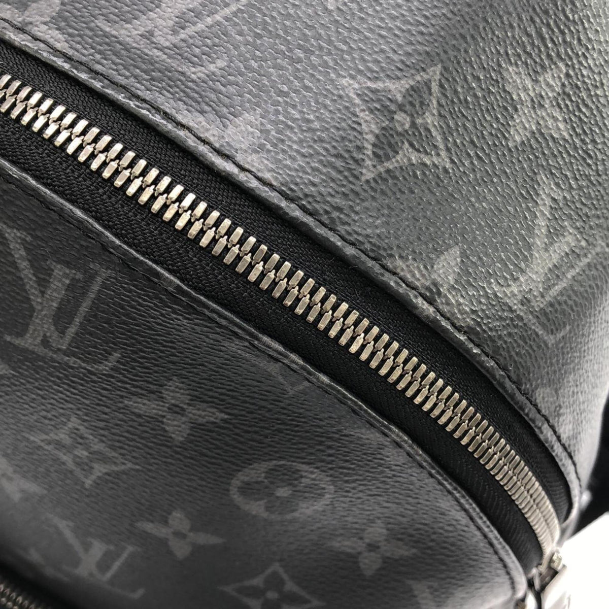 Louis Vuitton Black Coated Canvas Backpack (Pre-Owned)