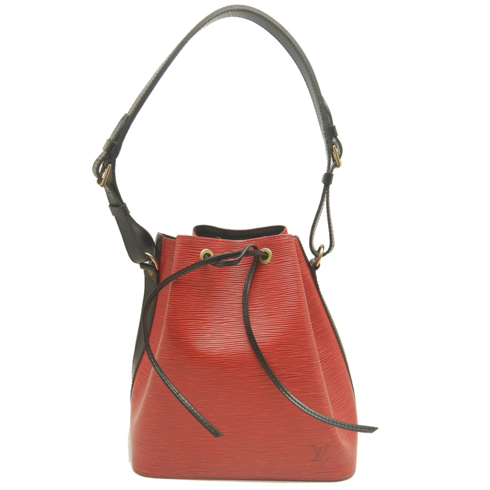 Louis Vuitton Castilian Red Noir Epi Leather Shoulder Bag (Pre-Owned)