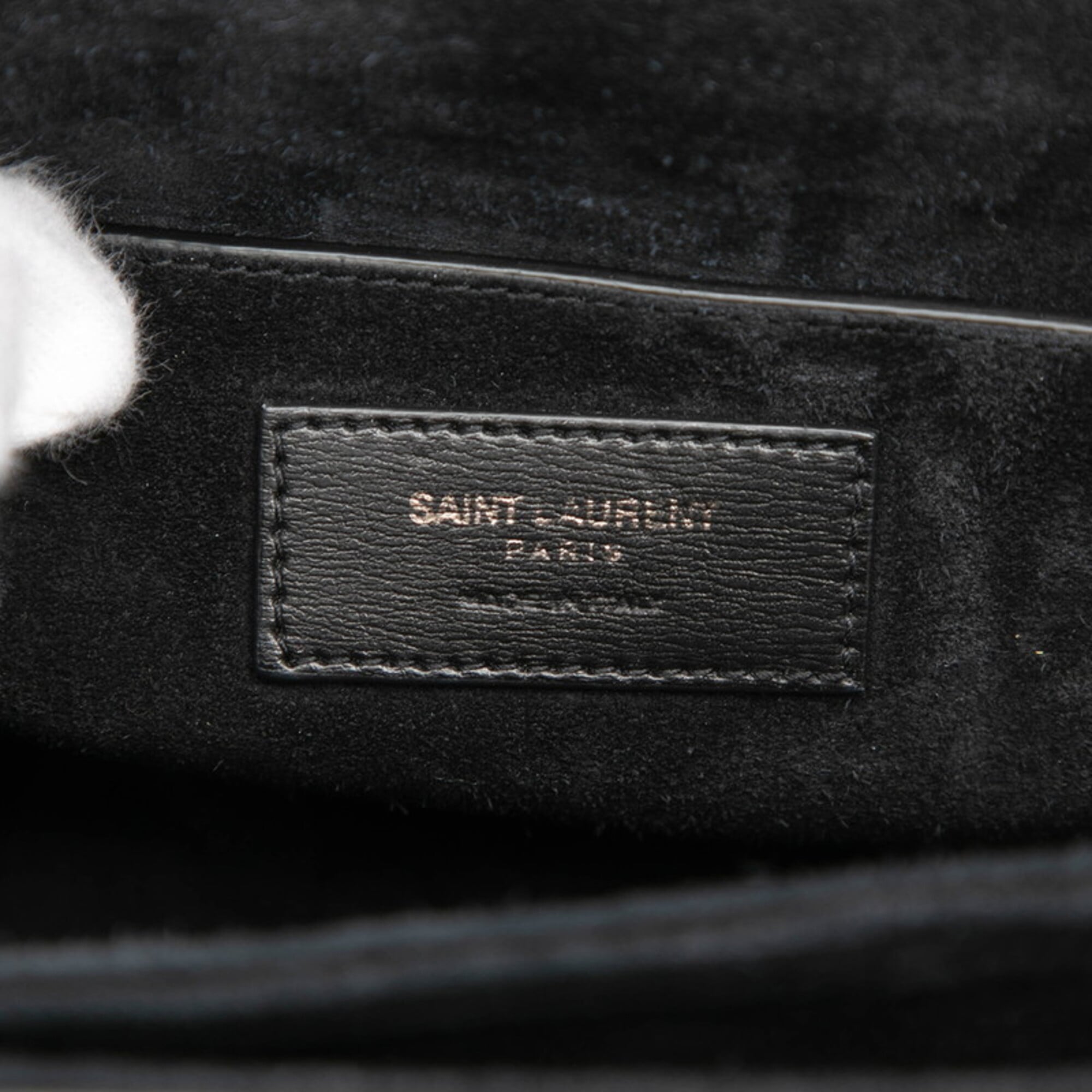 Saint Laurent Black Leather Handbag Shoulder Bag (Pre-Owned)