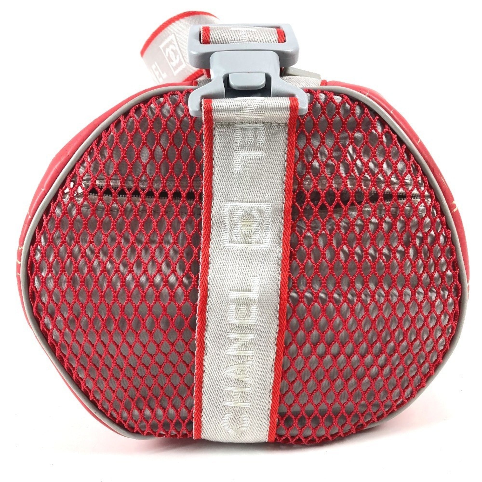 Chanel Red Color White Rubber Shoulder Bag (Pre-Owned)