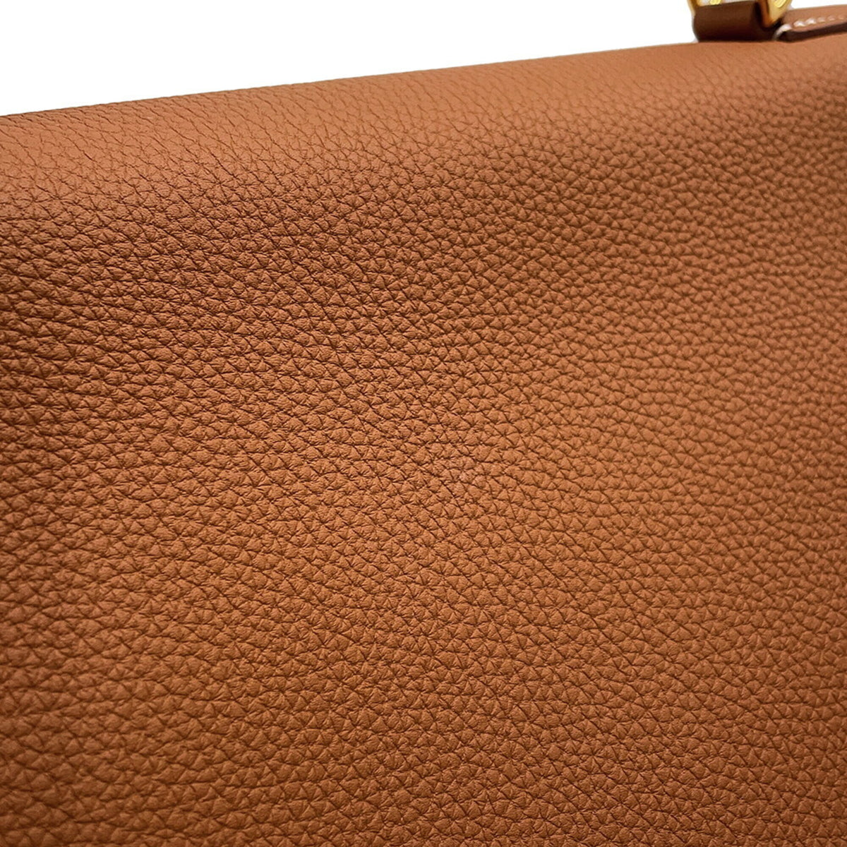 Hermes Gold Togo Leather Handbag (Pre-Owned)