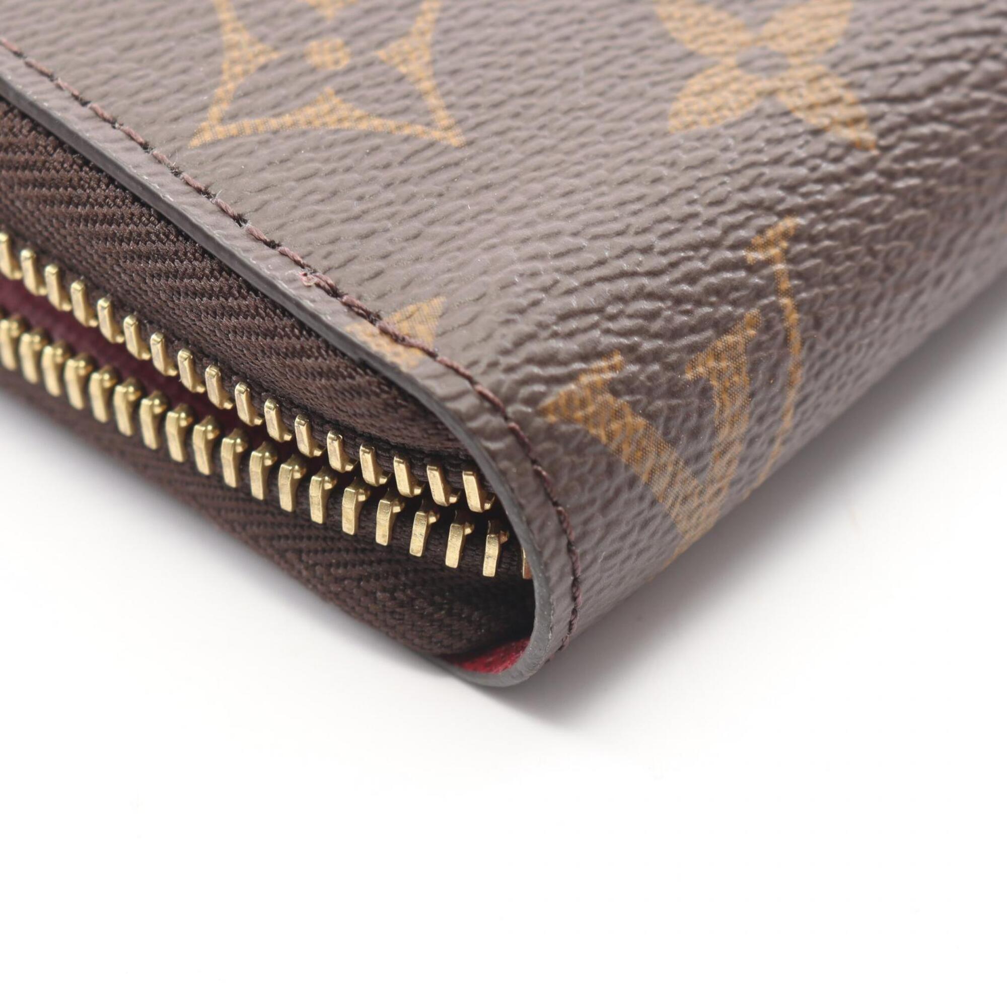 Louis Vuitton Brown Pink Monogram Long Wallet (Bi-Fold) (Pre-Owned)