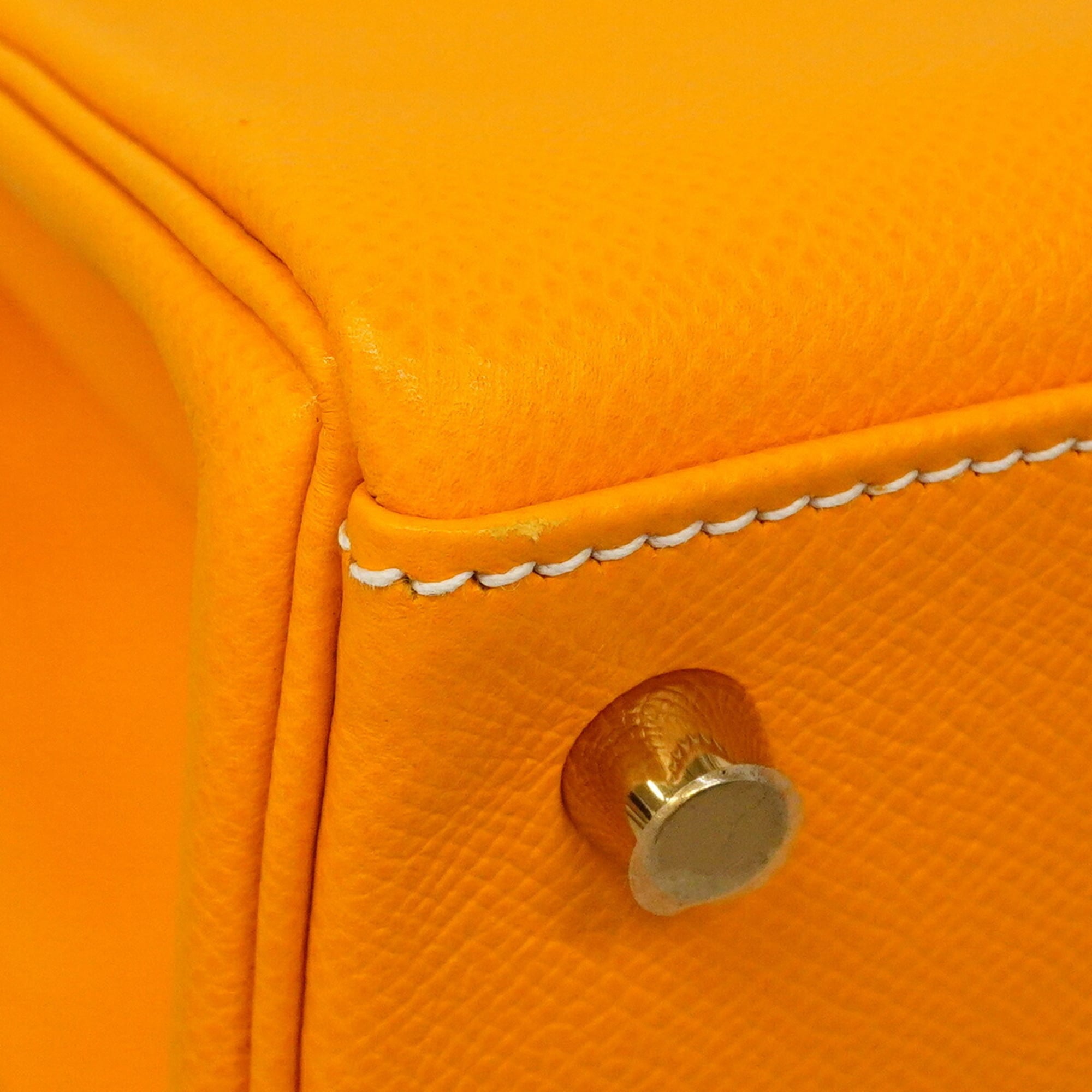 Hermes Champagne Gold Epsom Leather Handbag (Pre-Owned)