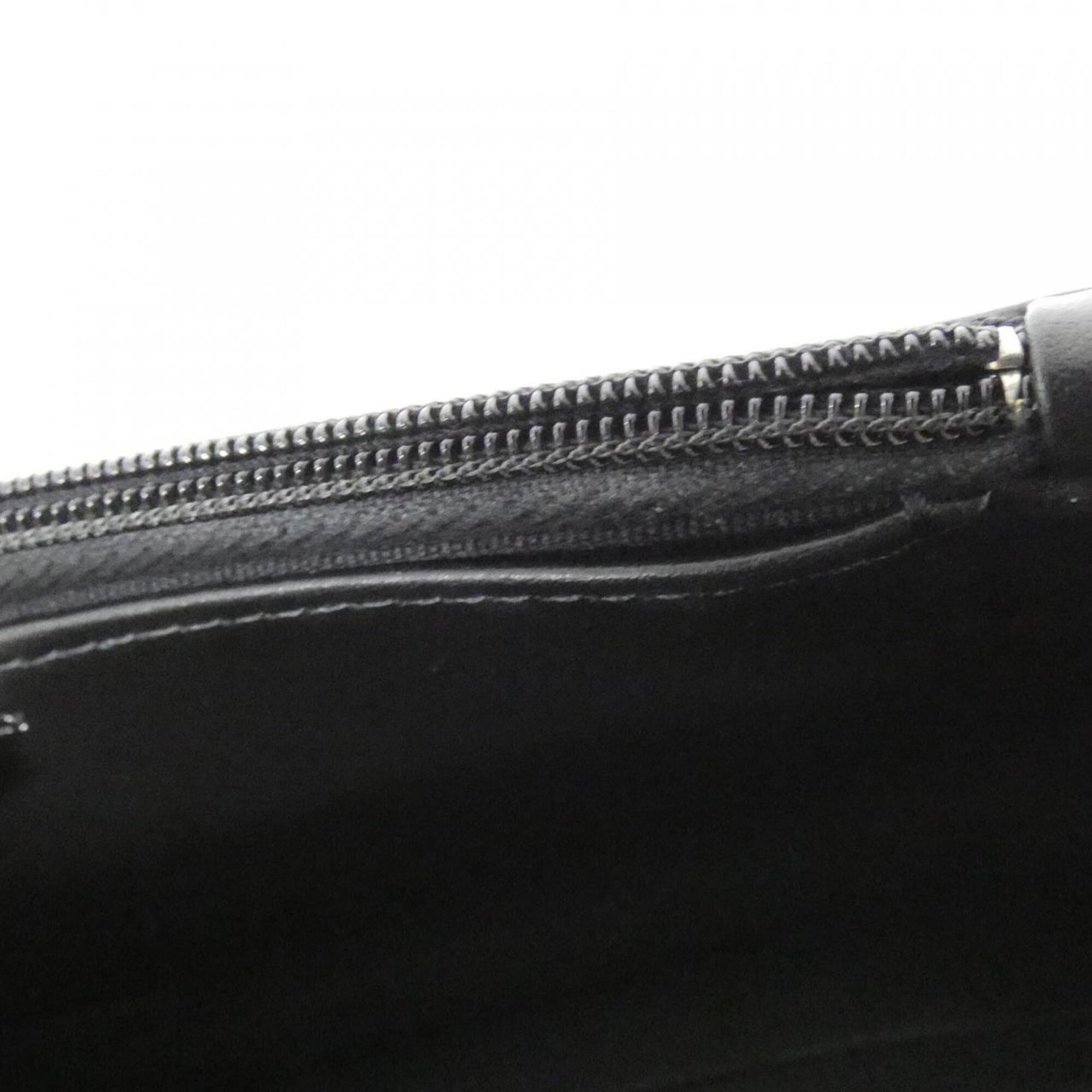 Chanel Black Grained Calfskin Chain/Shoulder Wallet (Pre-Owned)