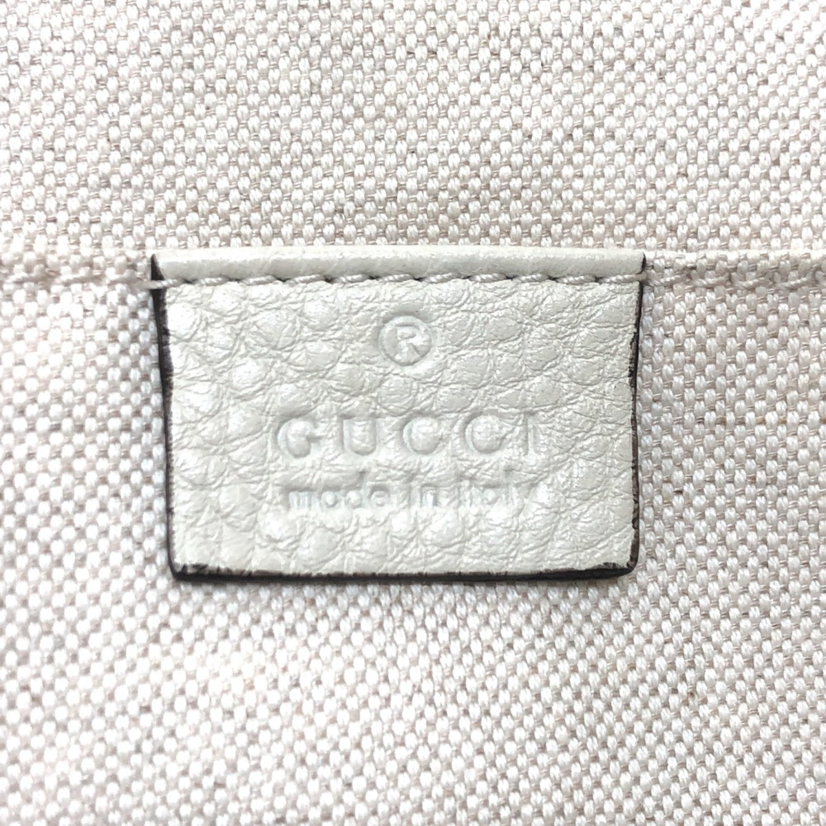 Gucci White Leather Backpack (Pre-Owned)