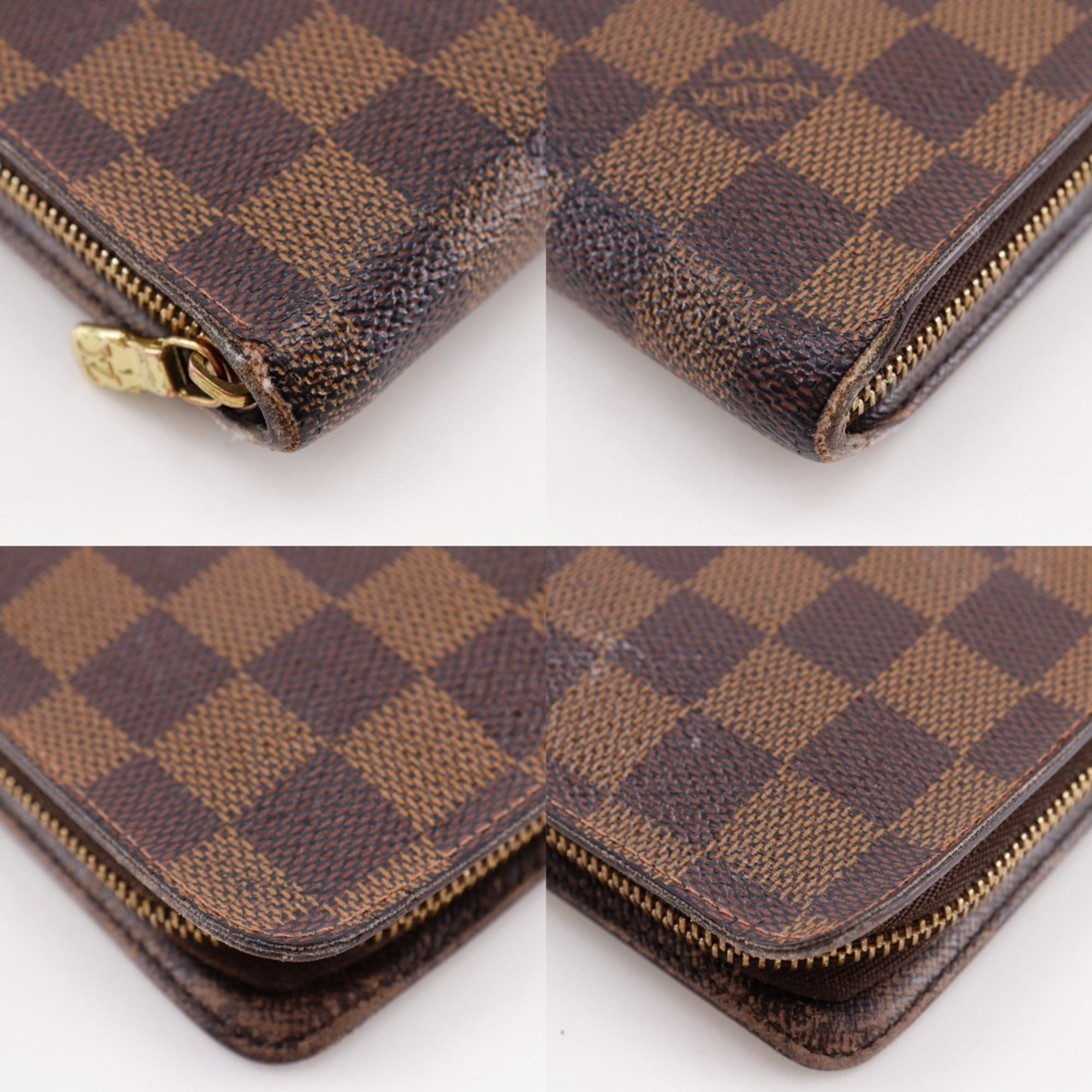 Louis Vuitton Brown Damier Canvas Long Wallet (Bi-Fold) (Pre-Owned)