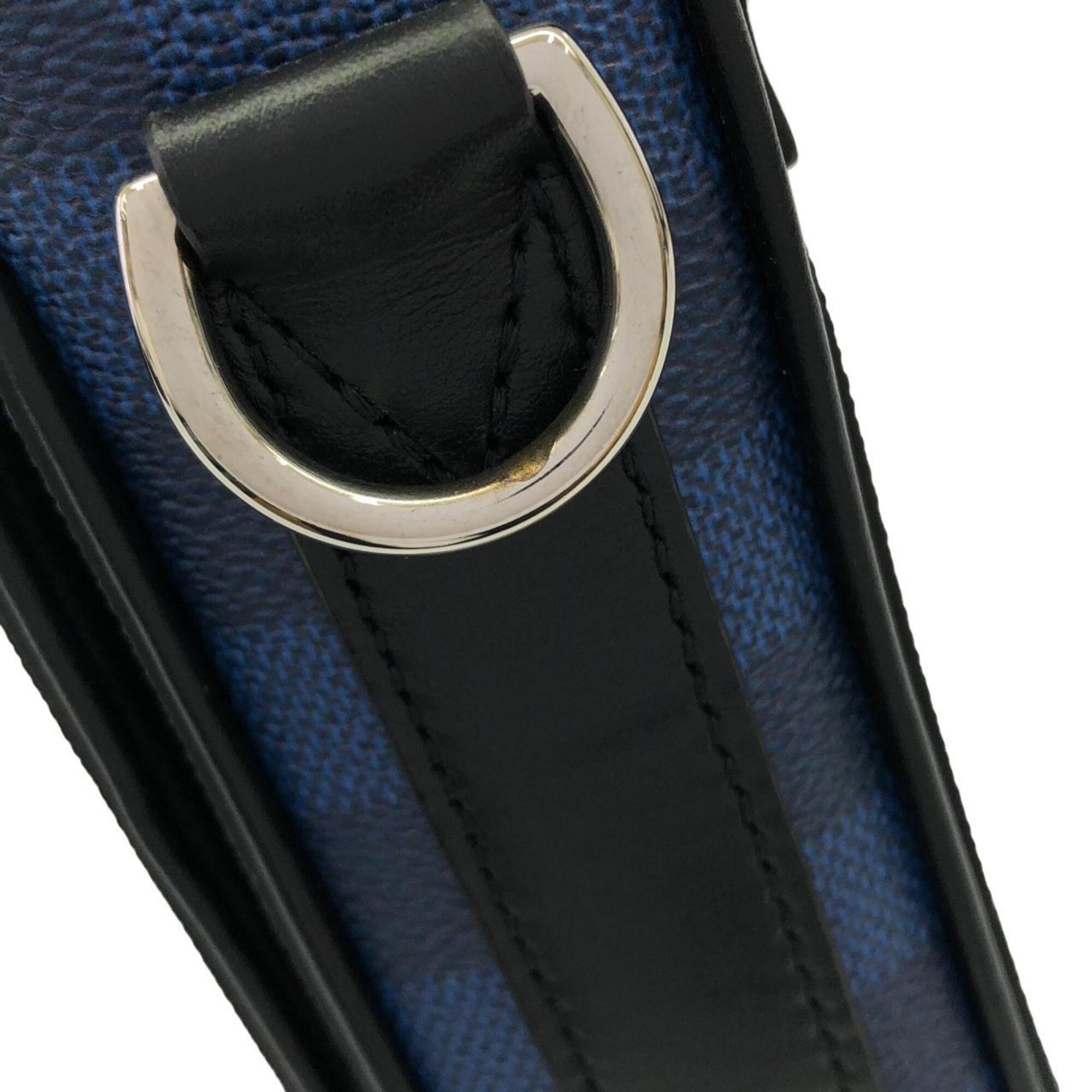 Louis Vuitton Blue Marine Marine Blue Coated Canvas Shoulder Bag (Pre-Owned)