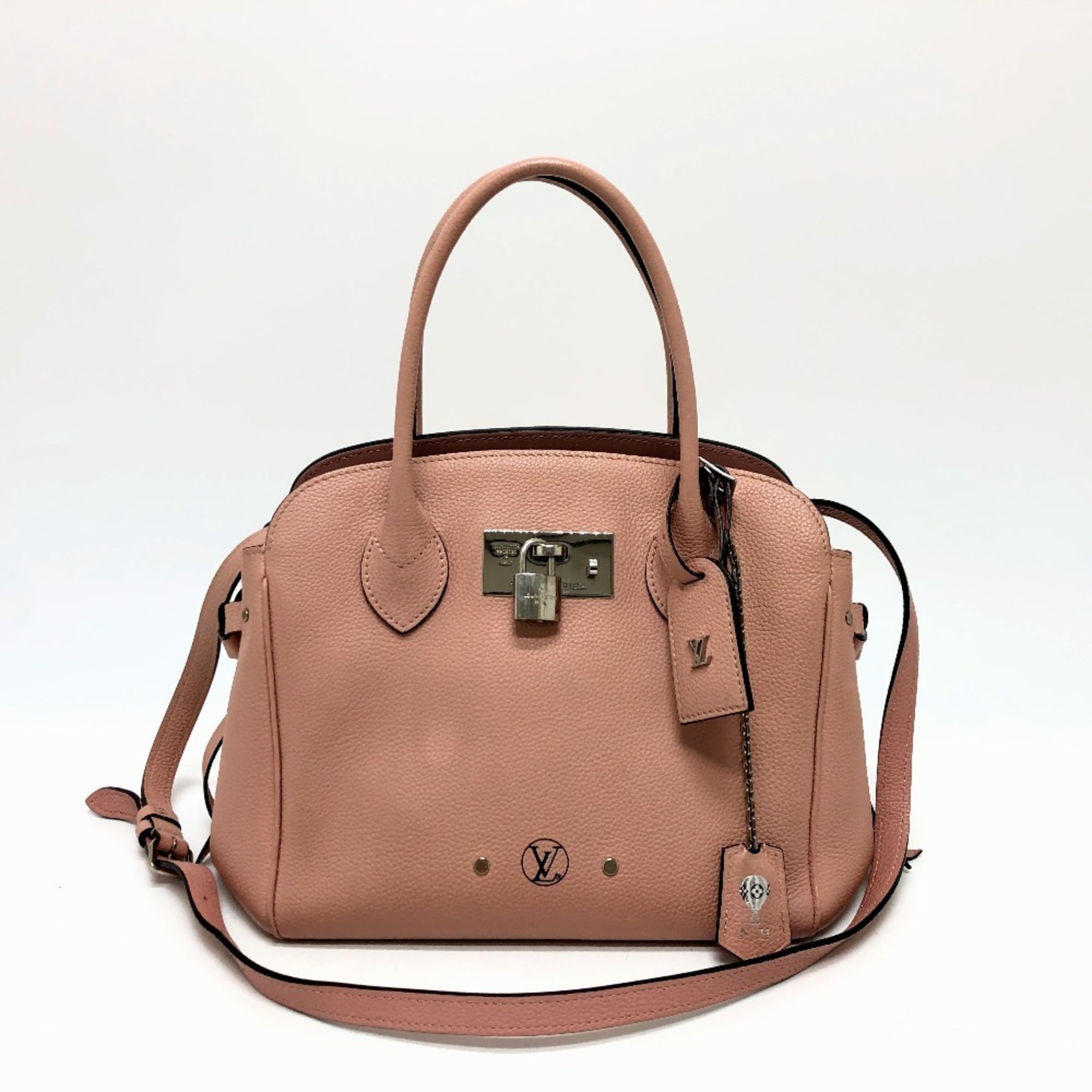Louis Vuitton Pink Rose Poudre Leather Handbag Tote Bag (Pre-Owned)