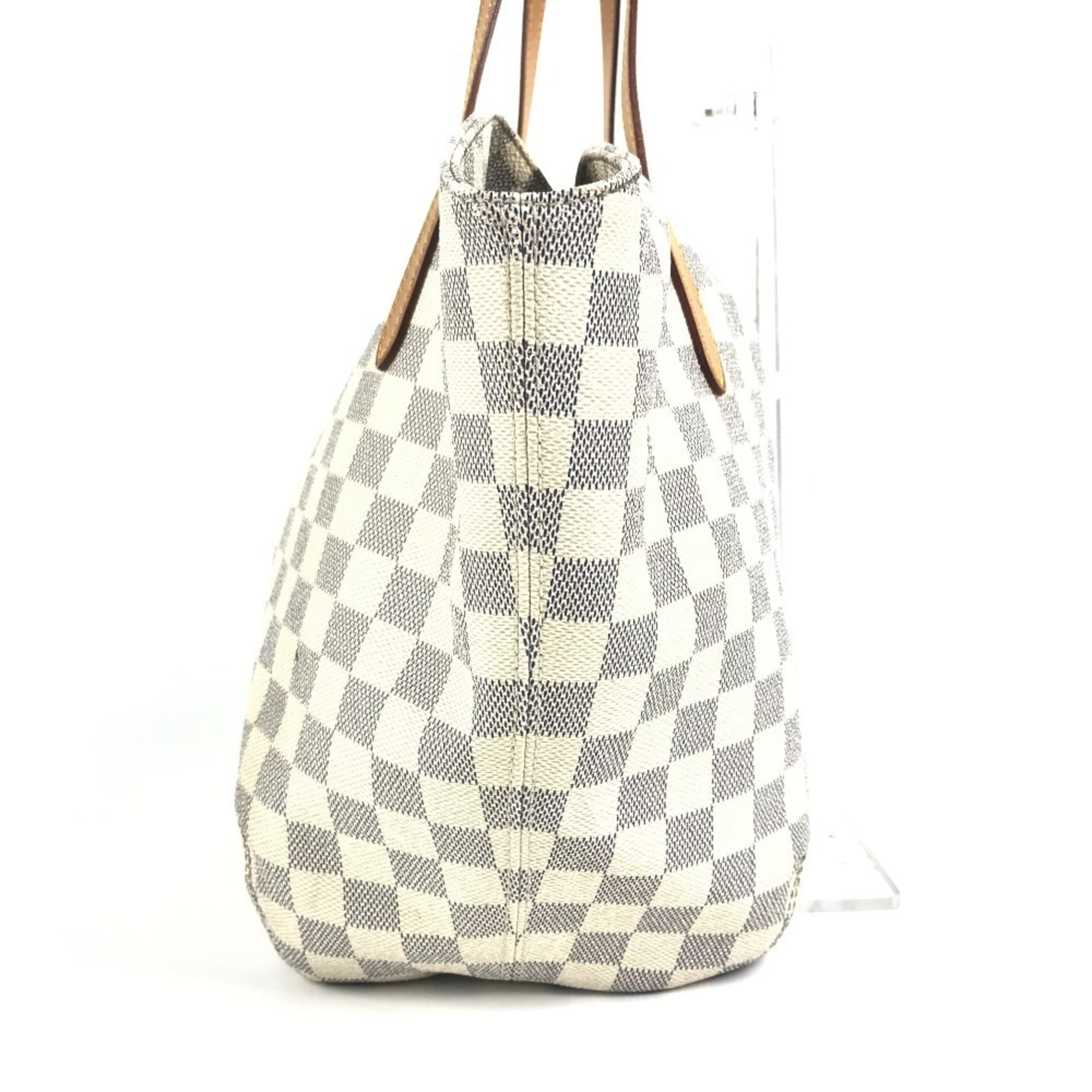 Louis Vuitton Damier Azur White Damier Azur Shoulder Bag Tote Bag (Pre-Owned)