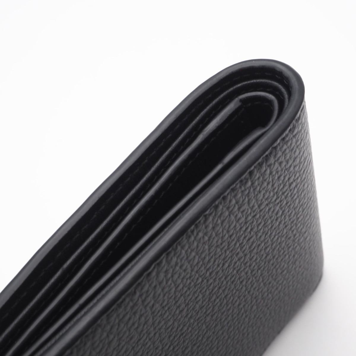 Loewe Black Gray Leather Wallet (Bi-Fold) (Pre-Owned)