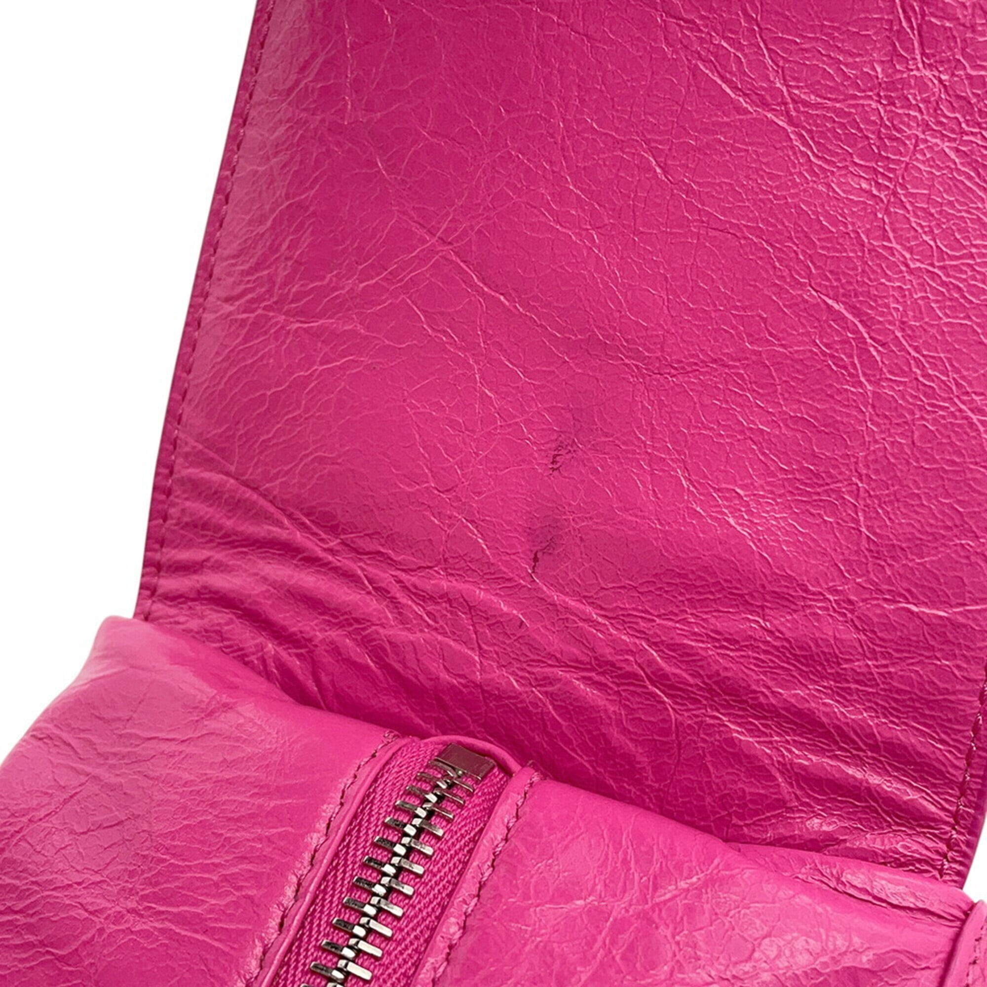 Balenciaga Pink Leather Handbag Shoulder Bag (Pre-Owned)