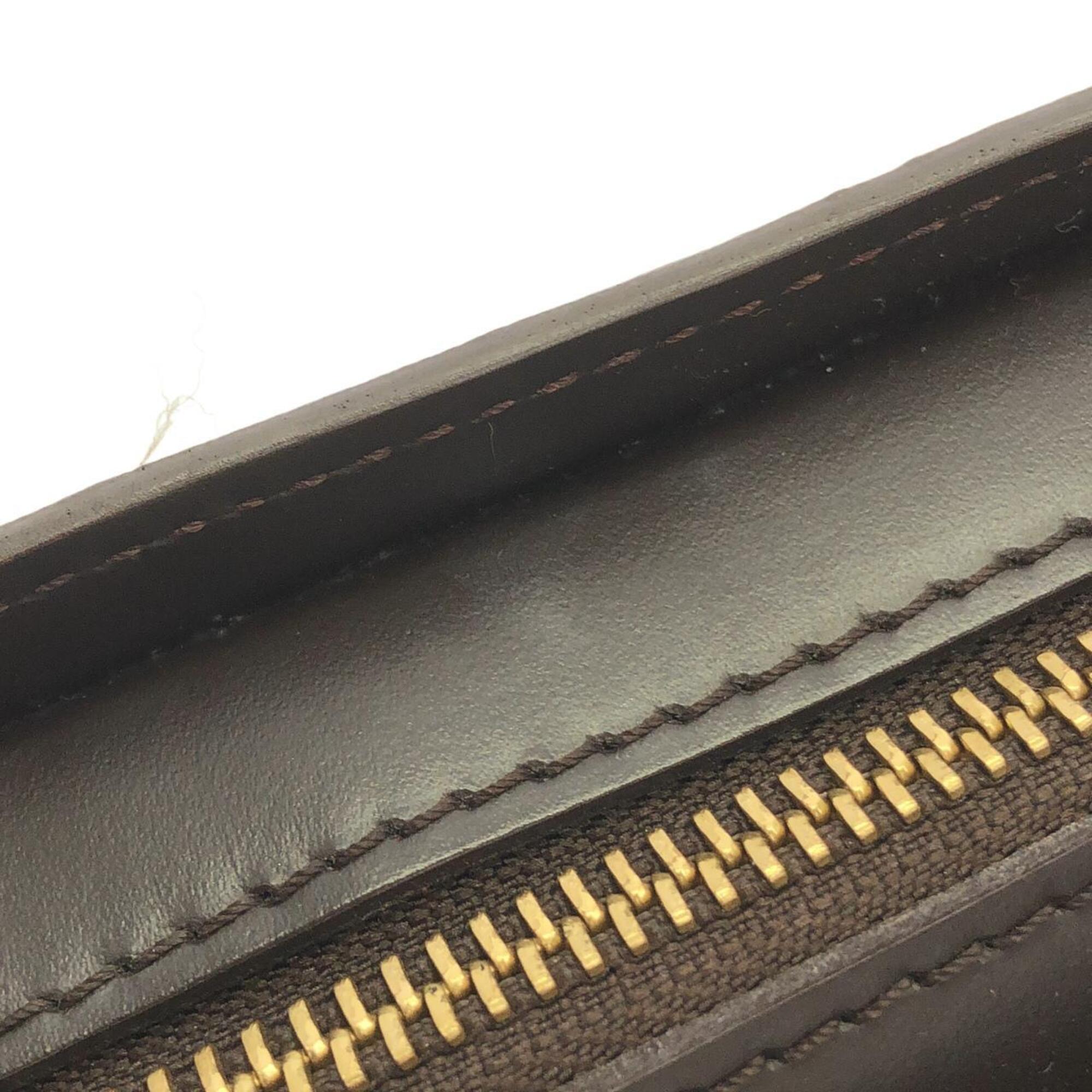Louis Vuitton Ebene Coated Canvas Clutch Bag (Pre-Owned)