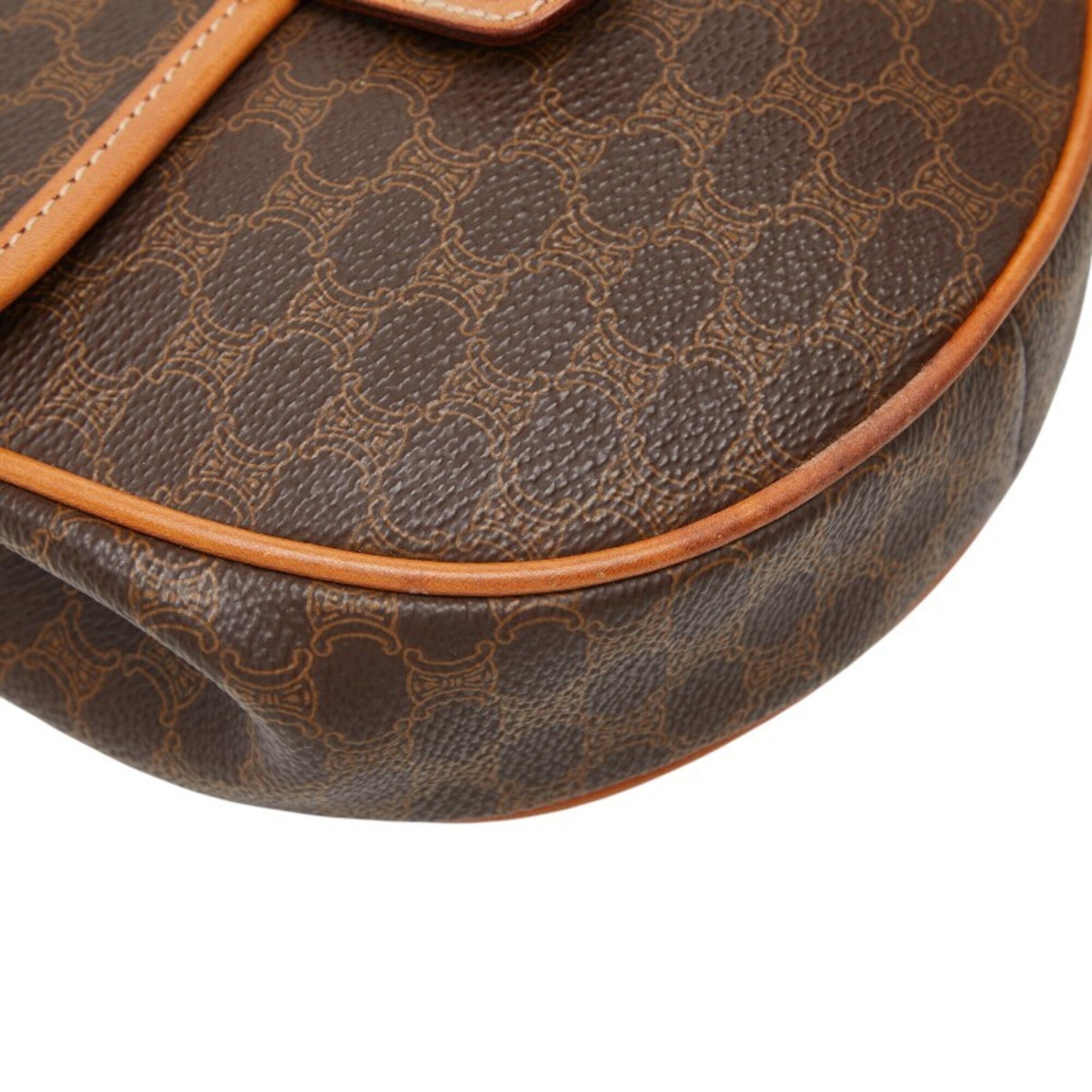 Celine Brown Pvc Leather Shoulder Bag (Pre-Owned)