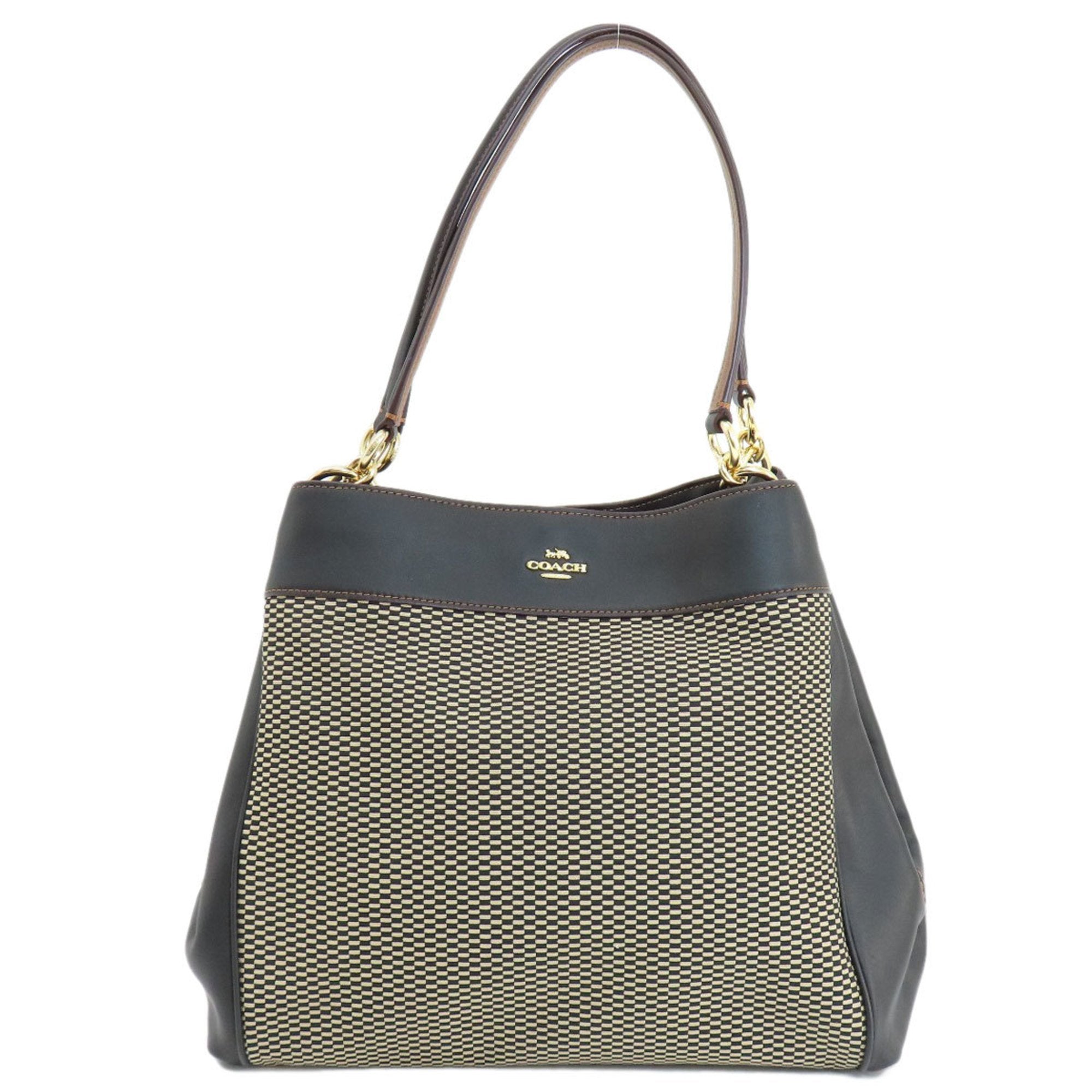 Coach Black Canvas Tote Bag (Pre-Owned)