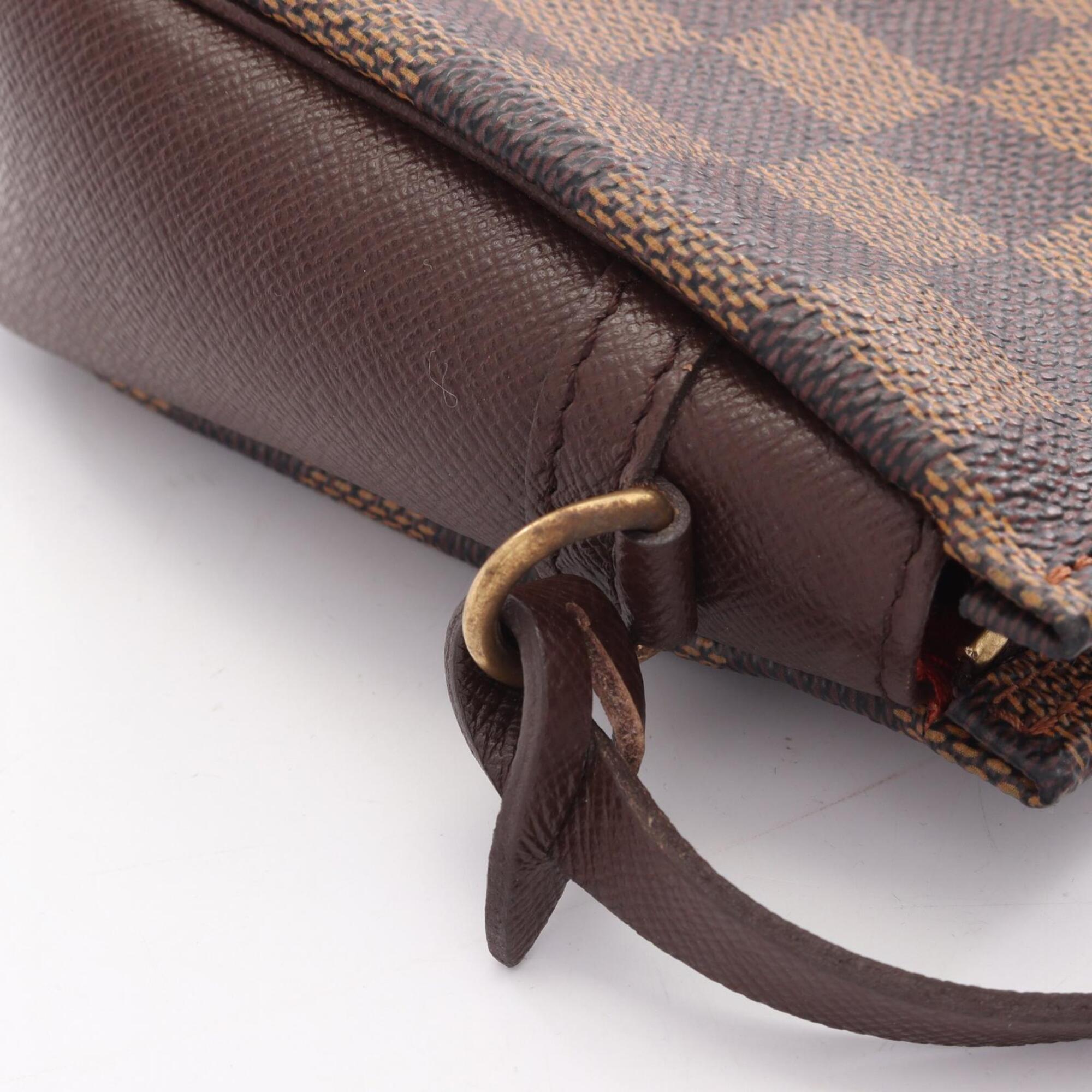 Louis Vuitton Damier Brown Ebene Coated Canvas Leather Handbag (Pre-Owned)