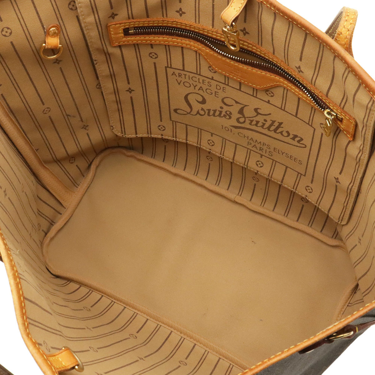 Louis Vuitton Brown Galle Monogram White Monogram Shoulder Bag Tote Bag (Pre-Owned)