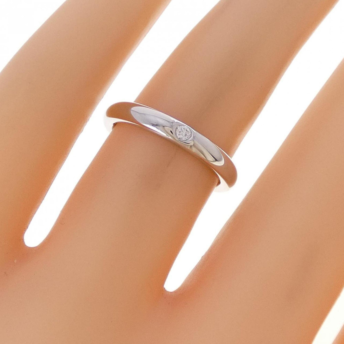 Tiffany Platinum Platinum 950 Band Ring (Pre-Owned)