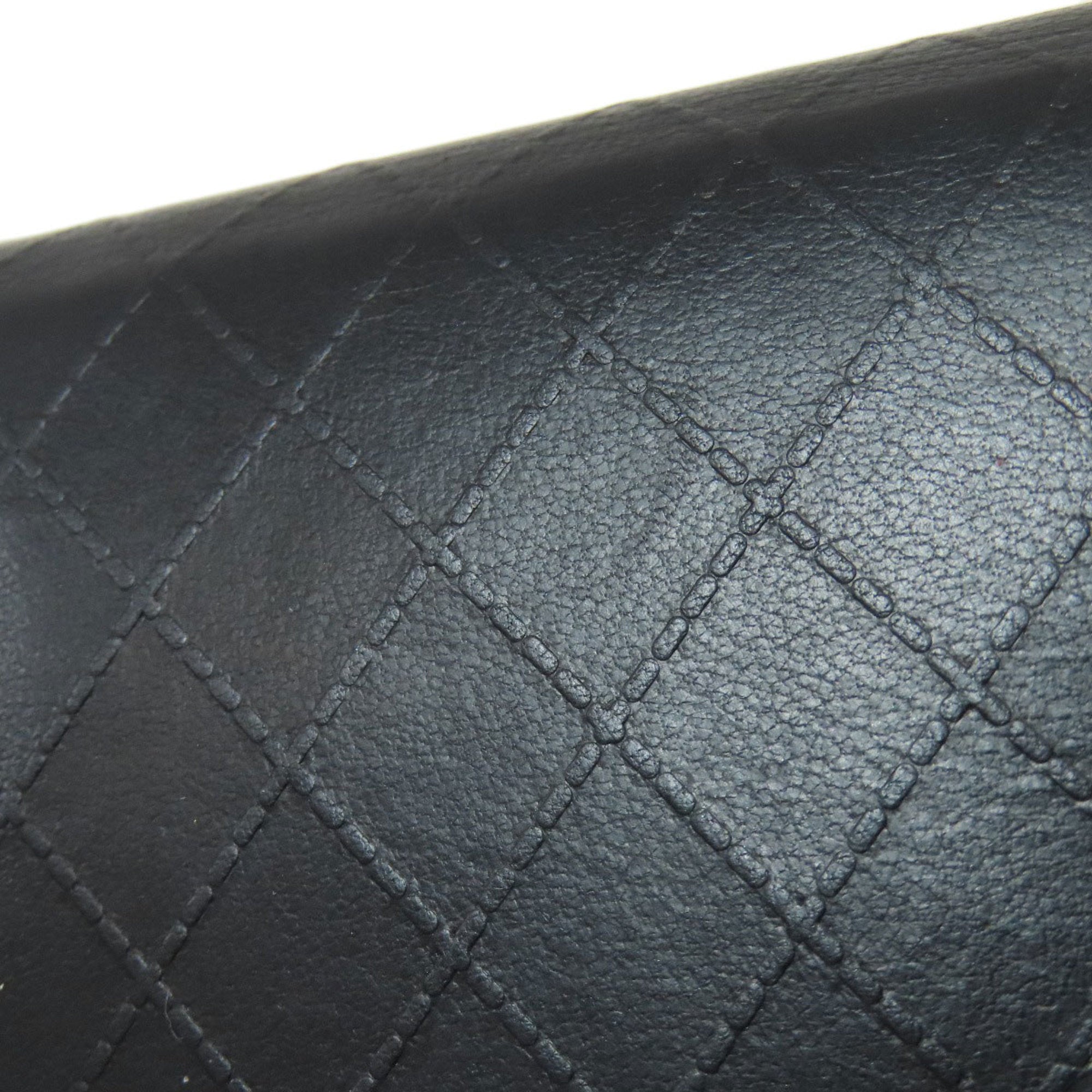 Chanel Black Leather Coin Purse/Coin Case (Pre-Owned)