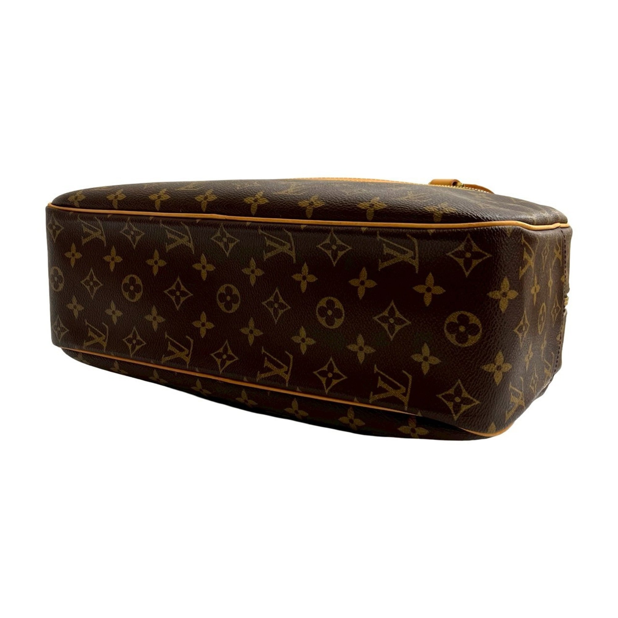 Louis Vuitton Brown Leather Pvc Shoulder Bag Tote Bag (Pre-Owned)